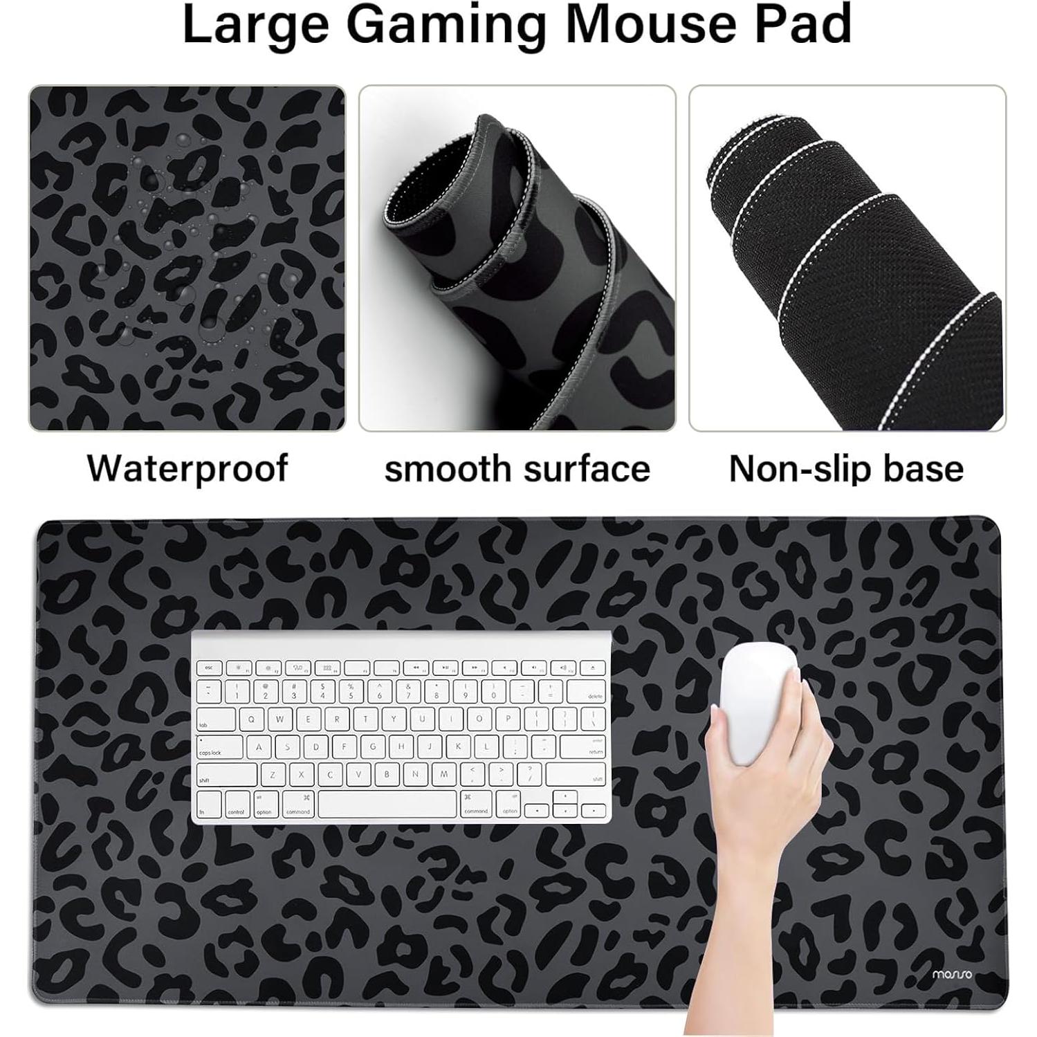 Soporte de Reposamuñecas MOSISO Ergonomico + Alfombrilla 80x40cm