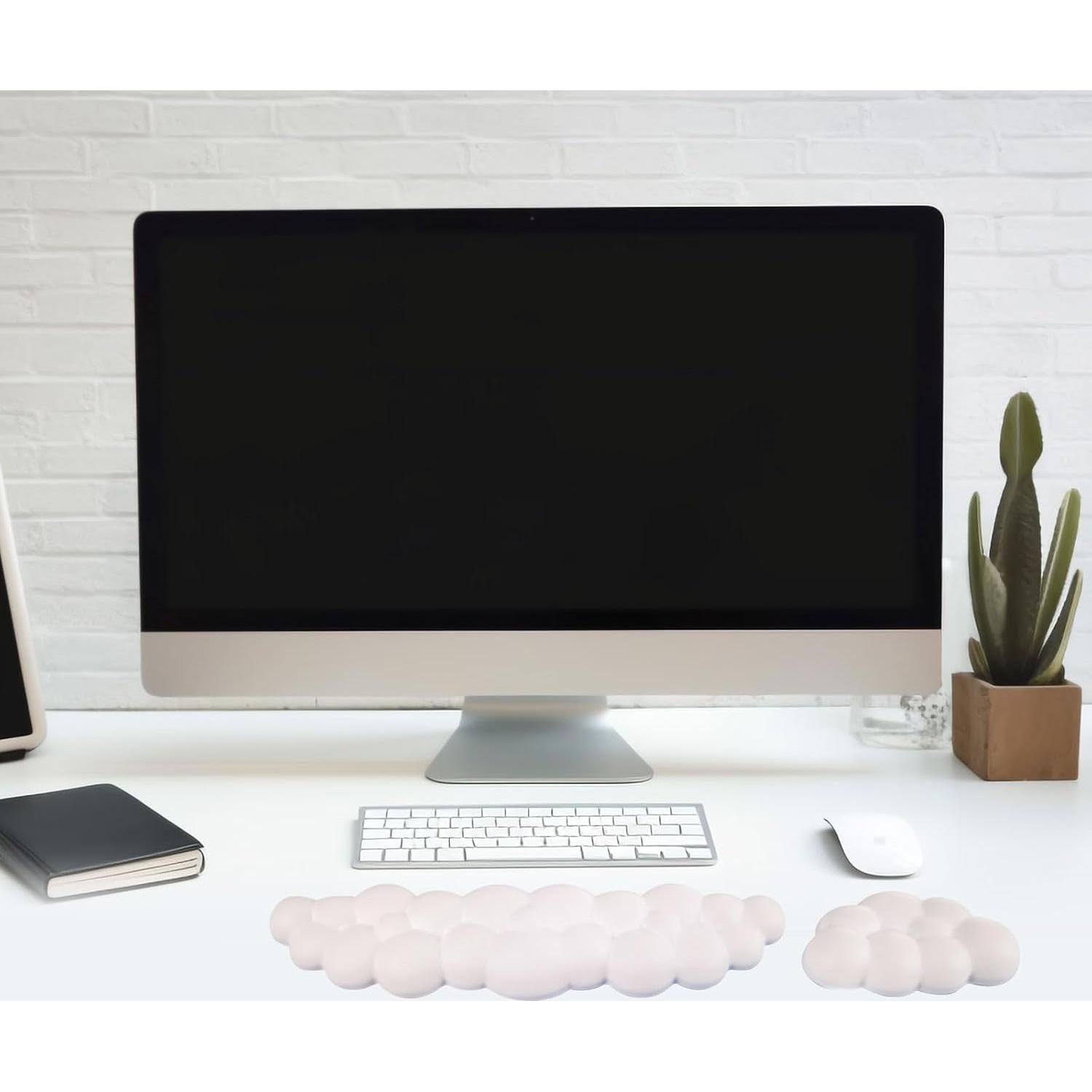 Reposamuñecas Ergonómico de Nube Wayleeos Rosa - Espuma de Memoria