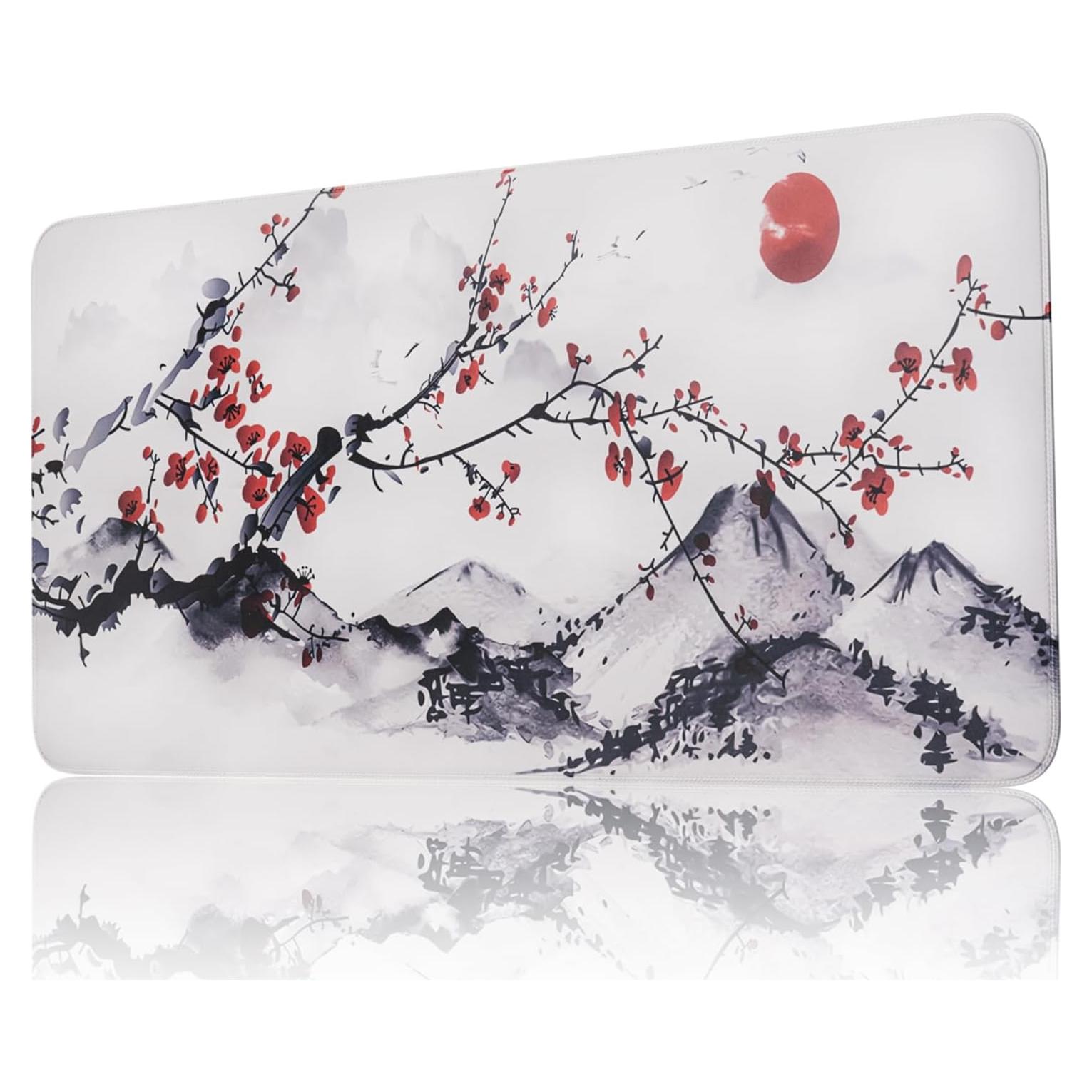 Alfombrilla de Ratón Grande SUEHIODHY Sakura 60x30cm Antideslizante