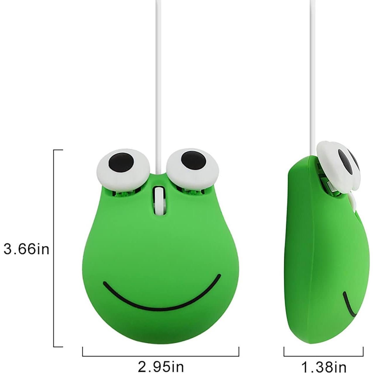 Ratón USB con Cable Sokelinn-six Rana Verde 1600 DPI