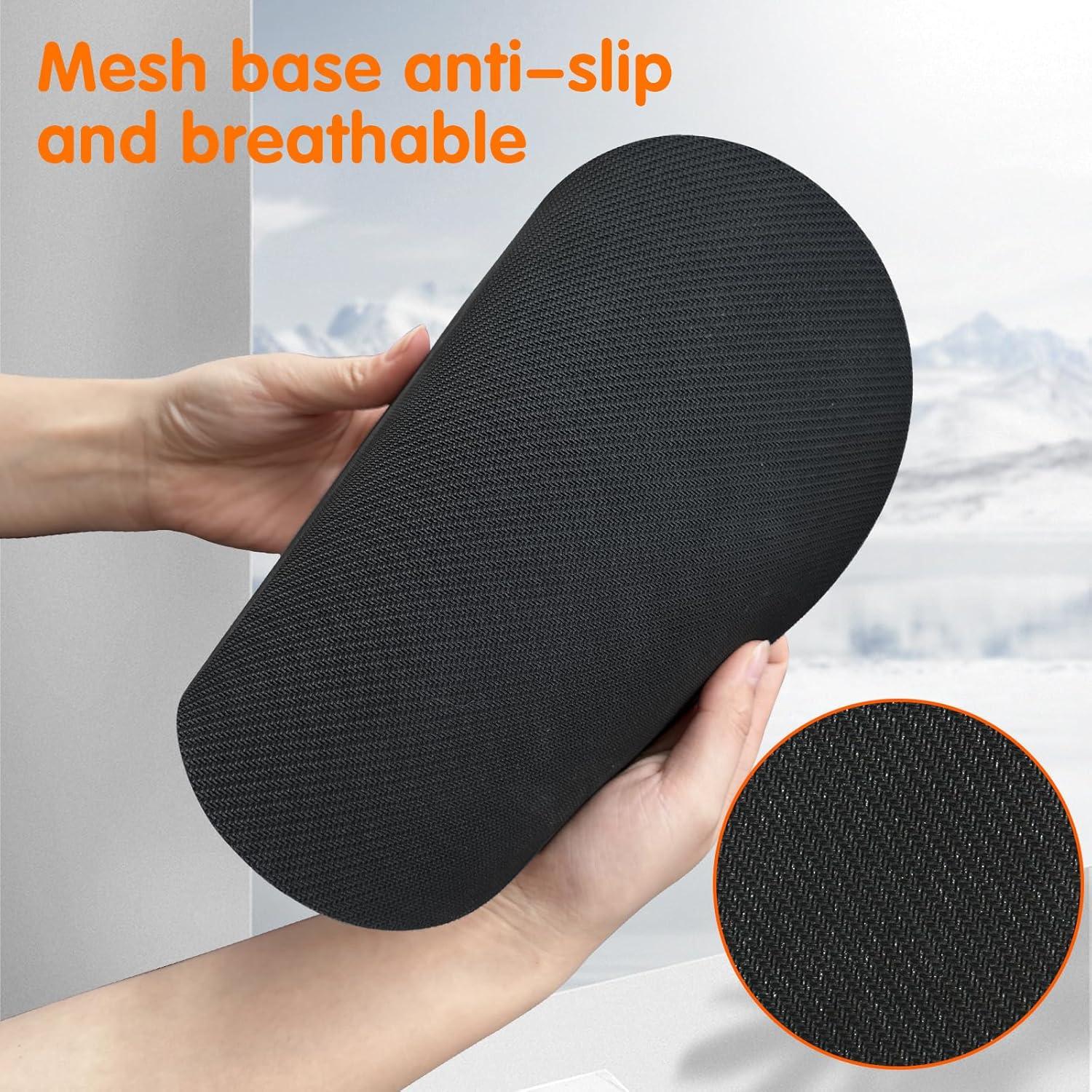 Alfombrilla de Ratón Ergonomica GOZOPO con Soporte de Gel - Mármol Cian Rosa