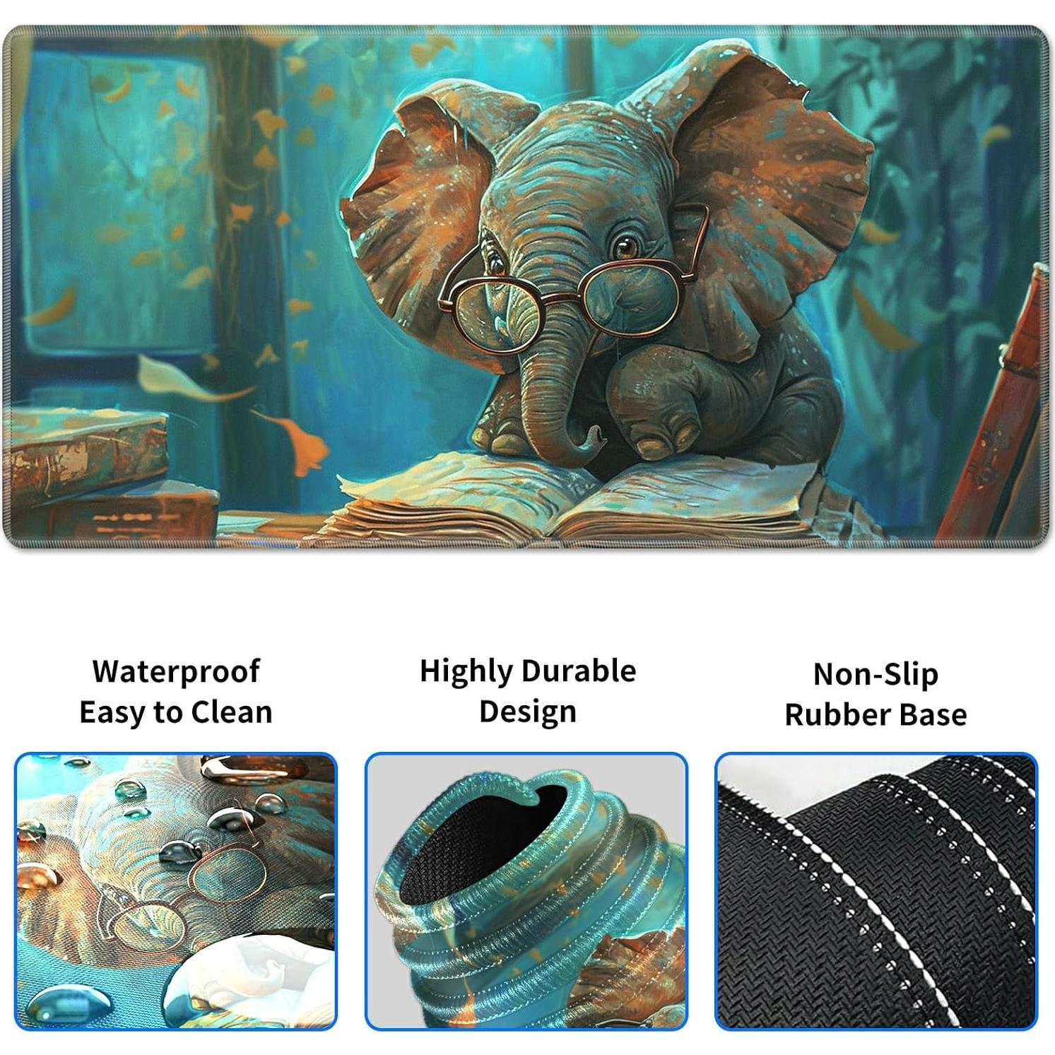 Juego de Alfombrilla de Escritorio HEAKIERG 3 en 1 Ergonómica