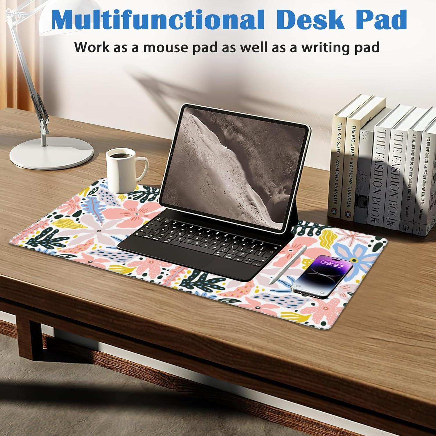 Alfombrilla de Ratón Grande ZTHLL 80x40 cm Flores Tropicales