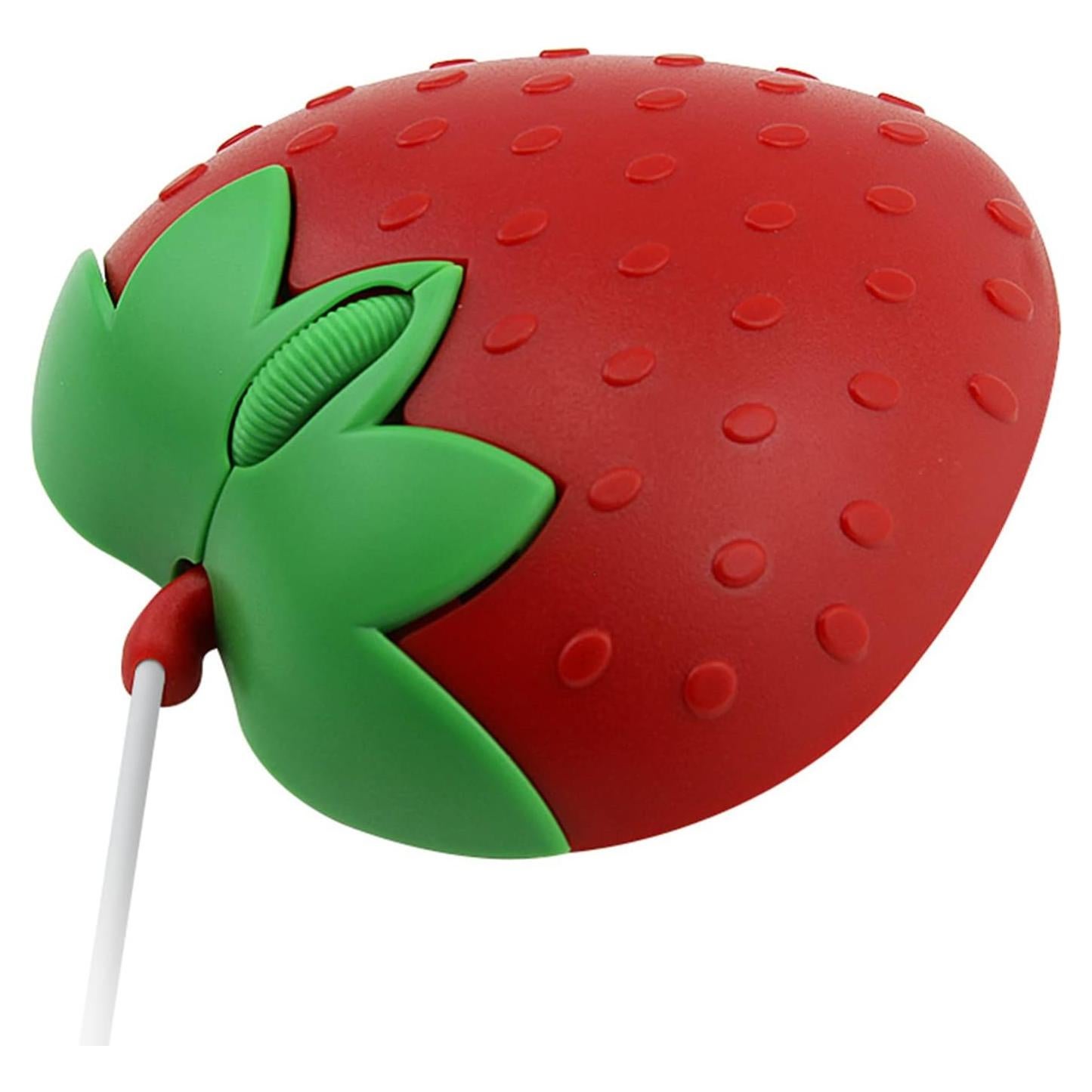 Ratón con Cable YOCUNKER Fresa 1200DPI USB 1.35m Rojo