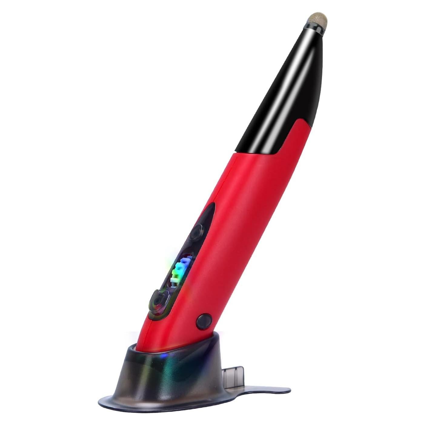 Ratón Óptico Inalámbrico Lychee Rojo con Control de Voz