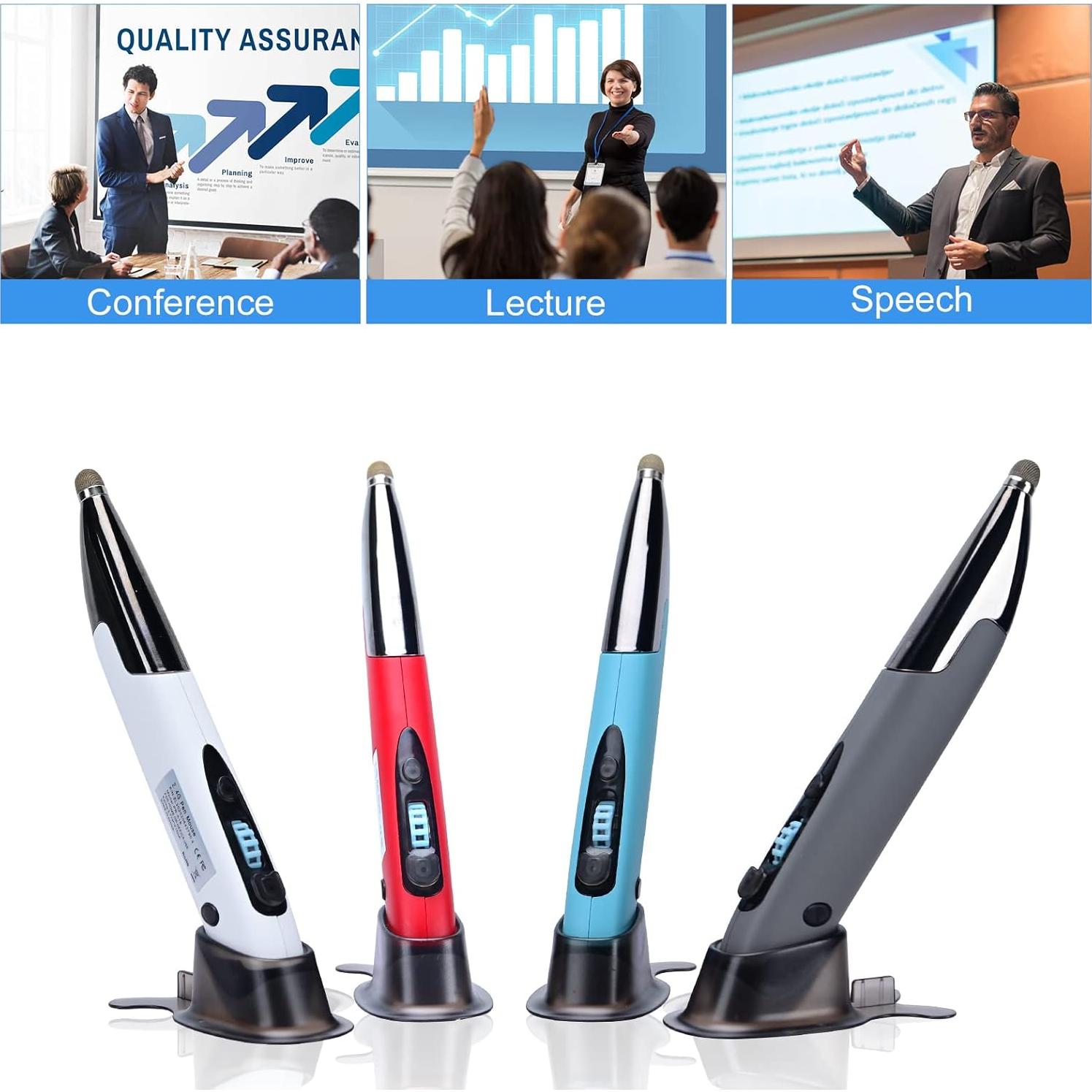 Ratón Óptico Inalámbrico Lychee Rojo con Control de Voz