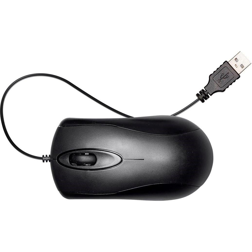 Ratón USB Monoprice 115907 Negro Ergonomico Precisión