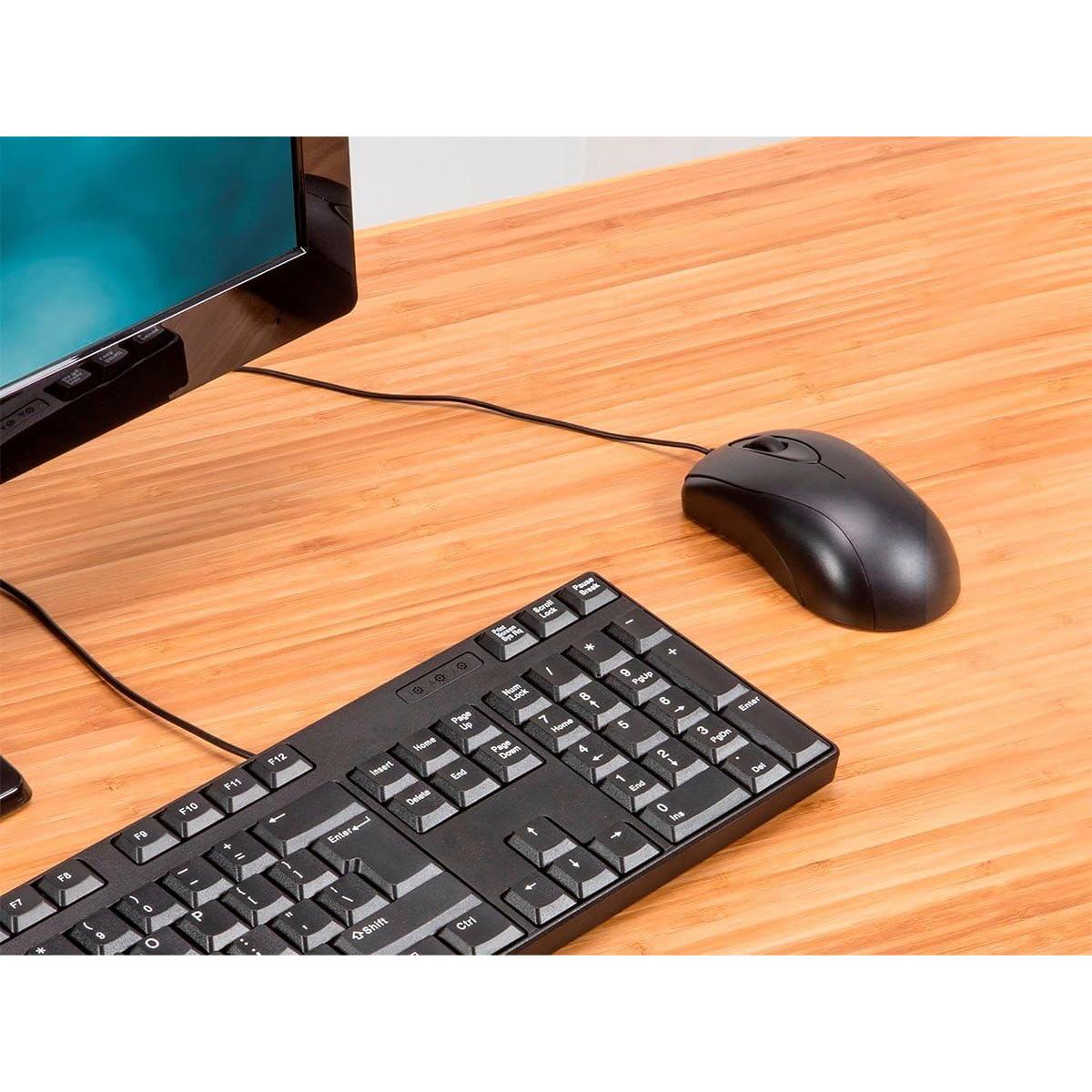 Ratón USB Monoprice 115907 Negro Ergonomico Precisión