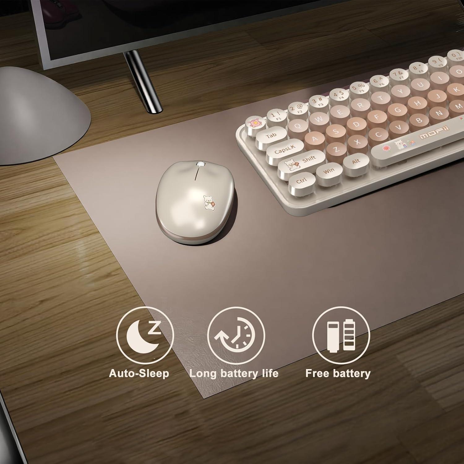 Teclado Inalámbrico SVAFA Slim Café 84 Teclas Silencioso