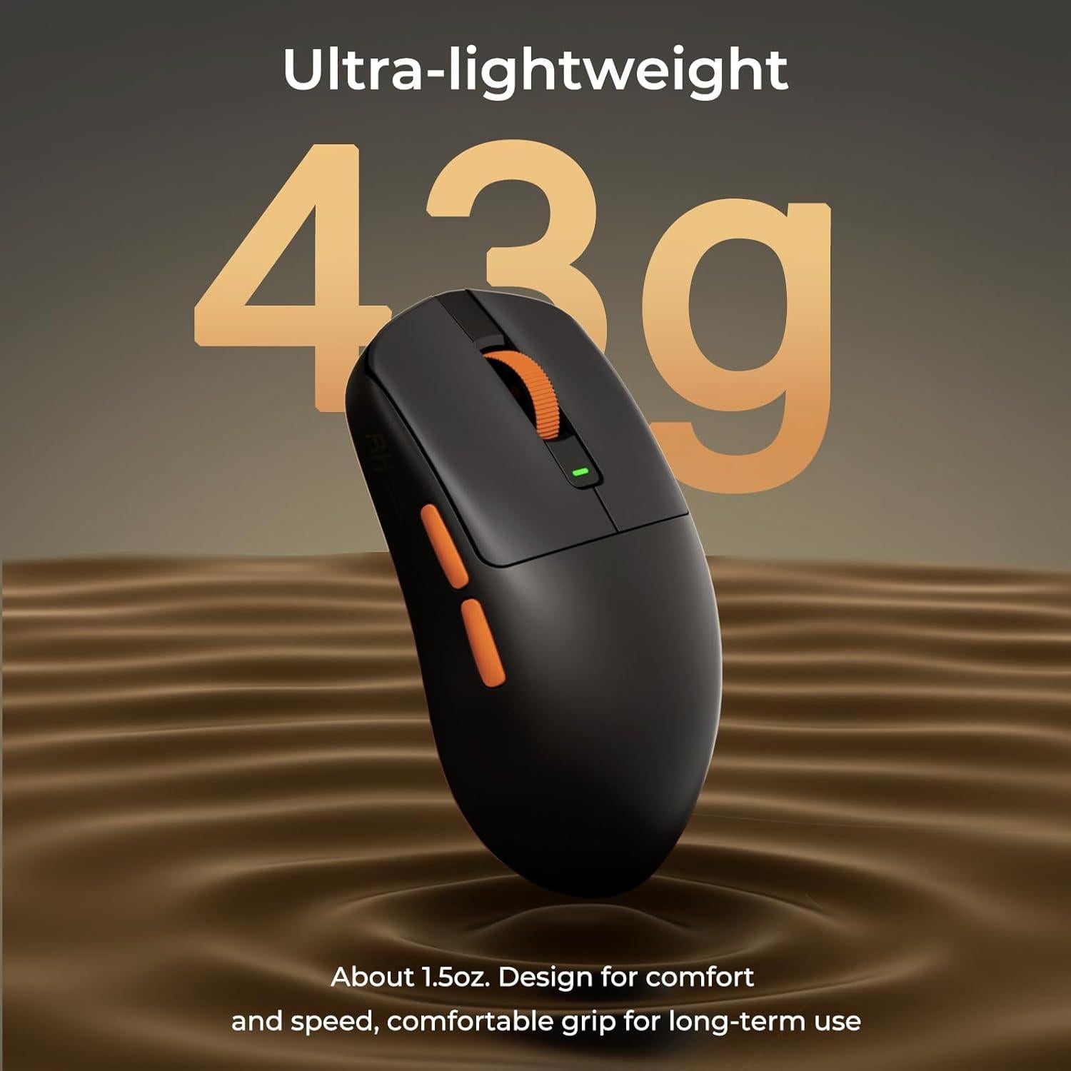 RK ROYAL KLUDGE RK M30 Ratón Inalámbrico 24000 DPI Negro