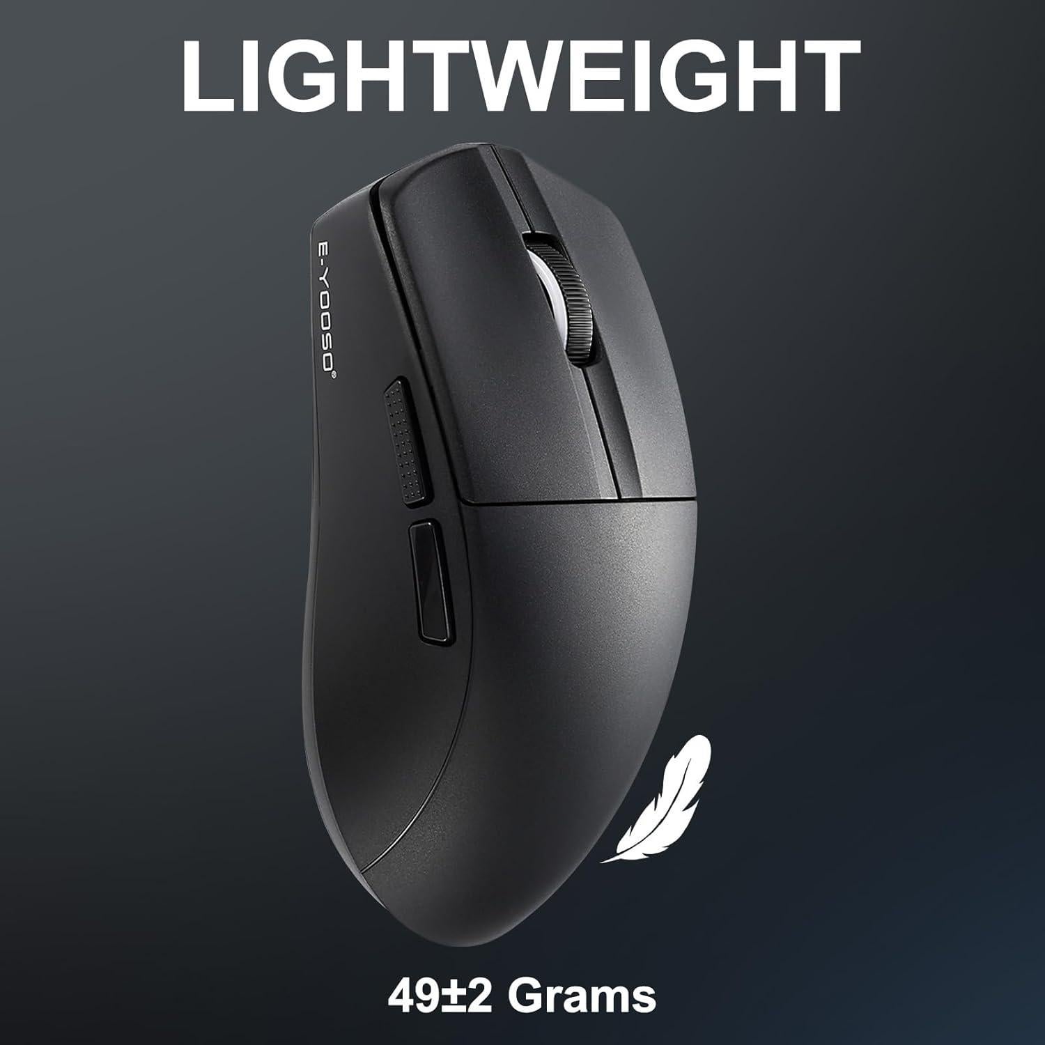 Ratón Gaming Inalámbrico E-YOOSO X-44 26000 DPI Negro