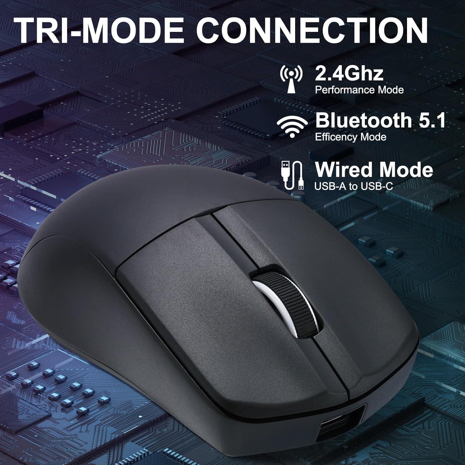 Ratón Gaming Inalámbrico E-YOOSO X-44 26000 DPI Negro