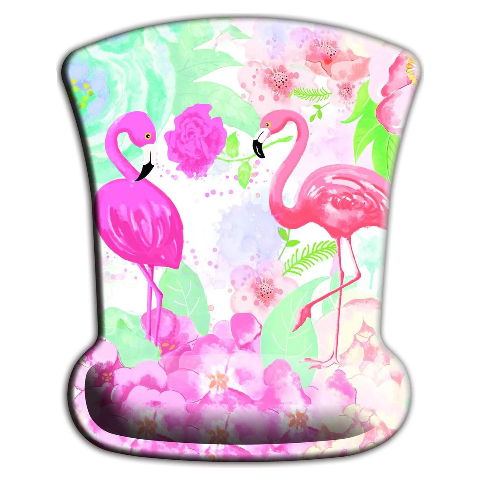 Alfombrilla de Ratón Ergonómica YITANHY con Reposamuñecas Flamingo