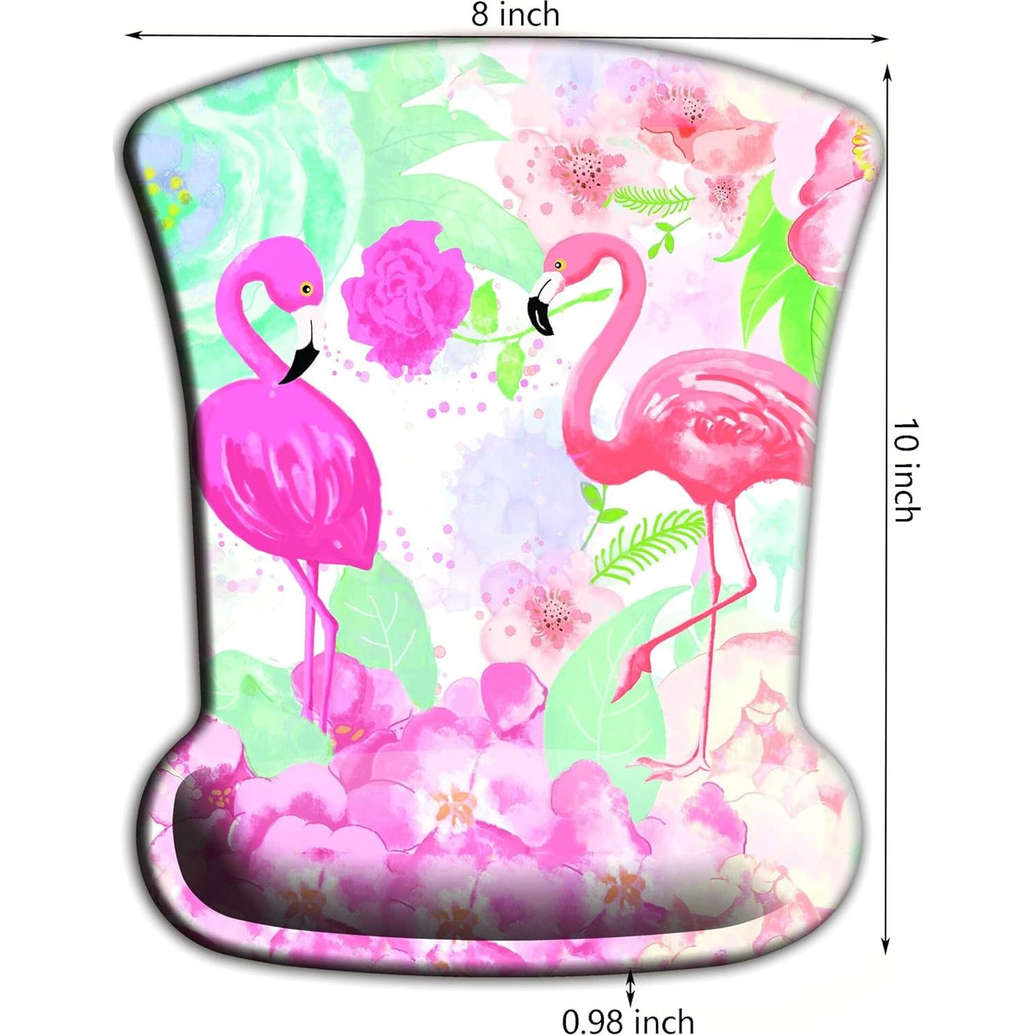 Alfombrilla de Ratón Ergonómica YITANHY con Reposamuñecas Flamingo