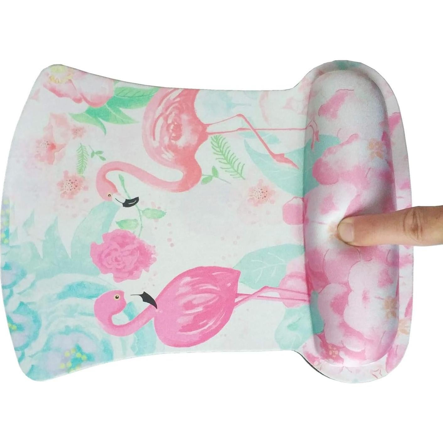 Alfombrilla de Ratón Ergonómica YITANHY con Reposamuñecas Flamingo