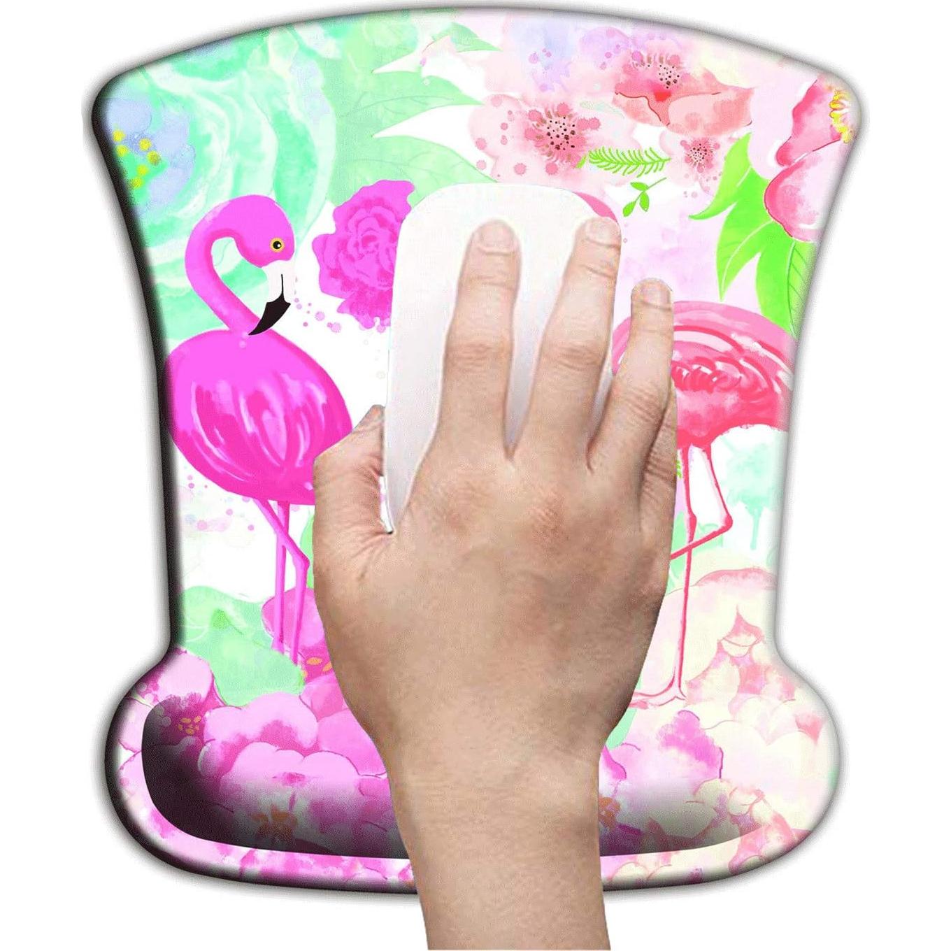 Alfombrilla de Ratón Ergonómica YITANHY con Reposamuñecas Flamingo