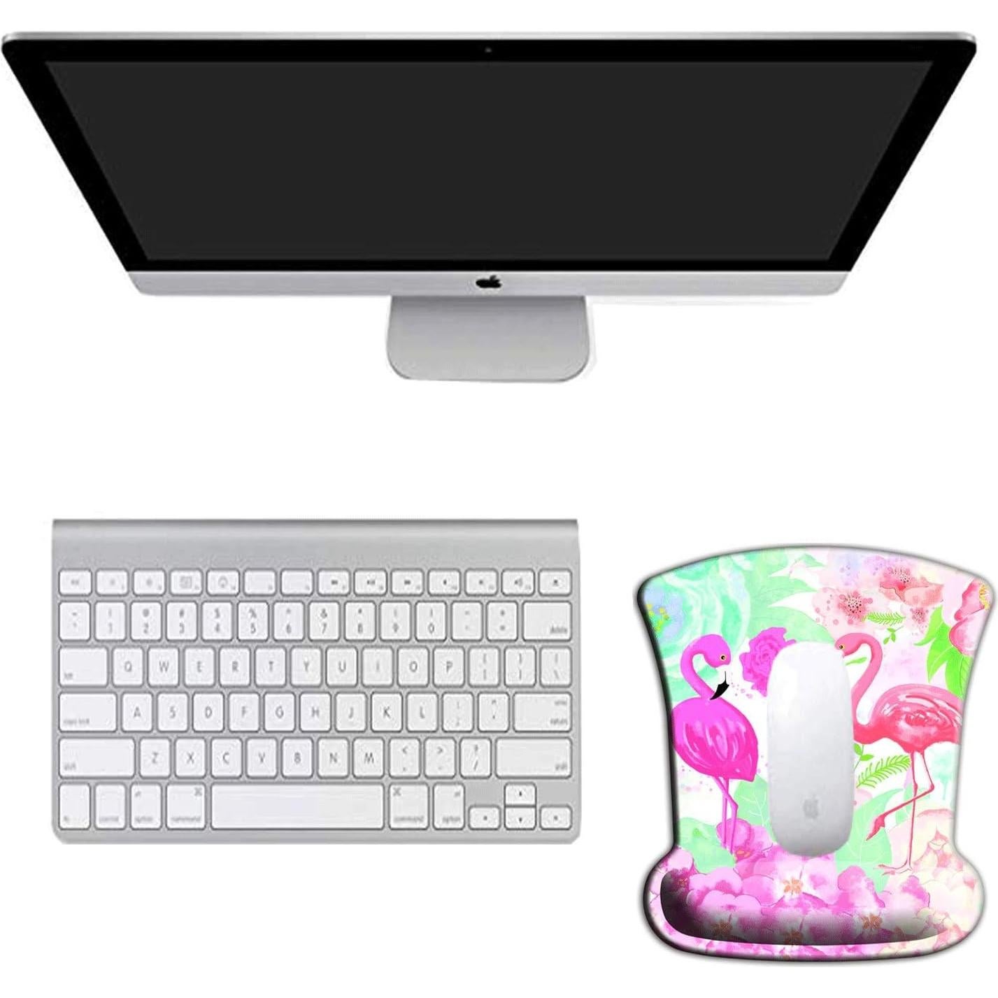 Alfombrilla de Ratón Ergonómica YITANHY con Reposamuñecas Flamingo