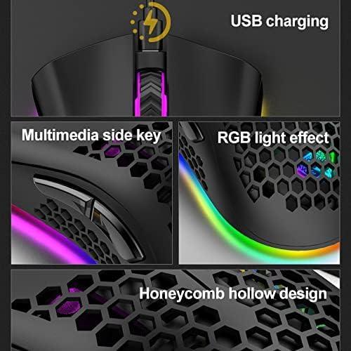 Ratón Gaming Inalámbrico VEGCOO C23 Recargable 3200 DPI Negro