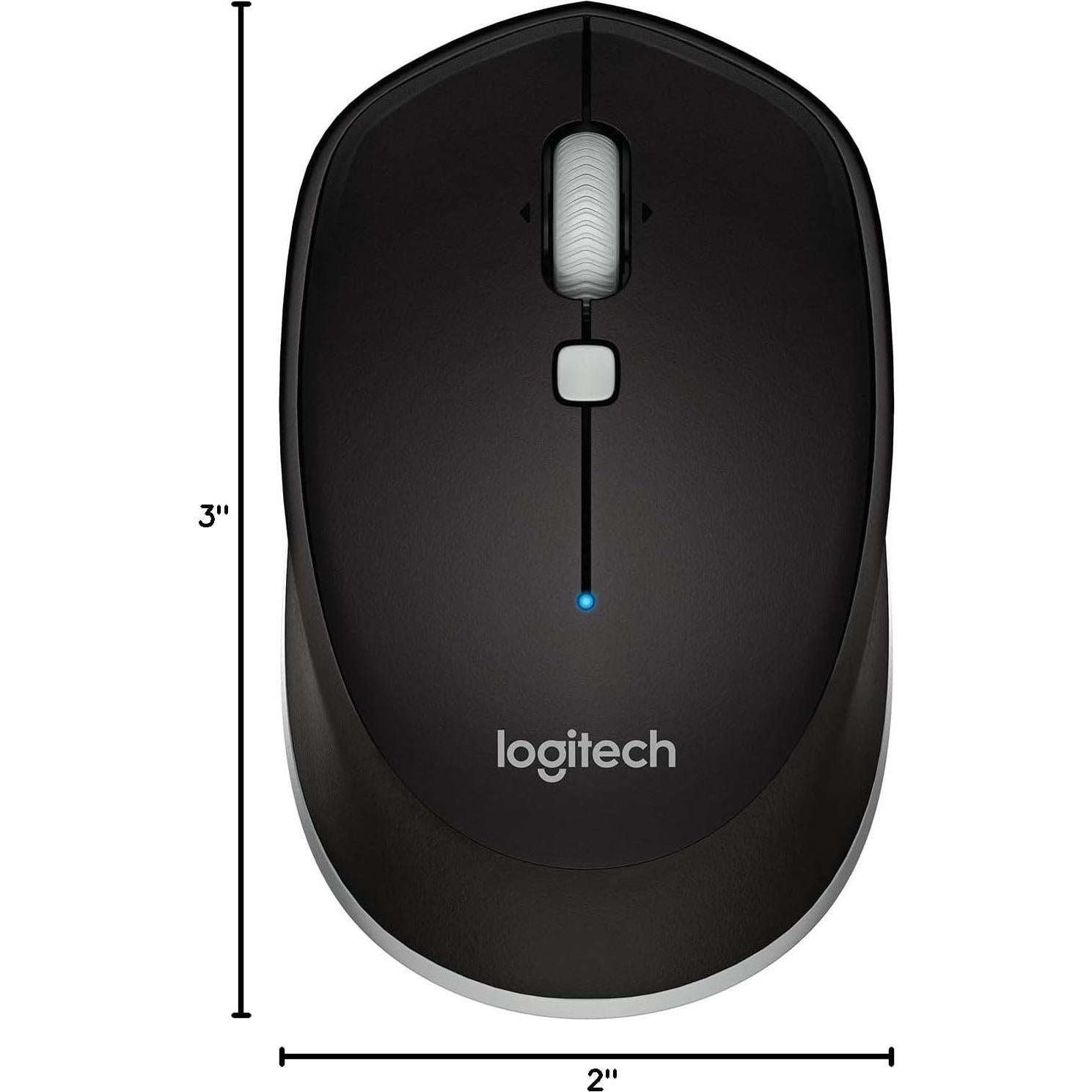 Ratón Bluetooth Logitech M535 Gris Negro Compacto