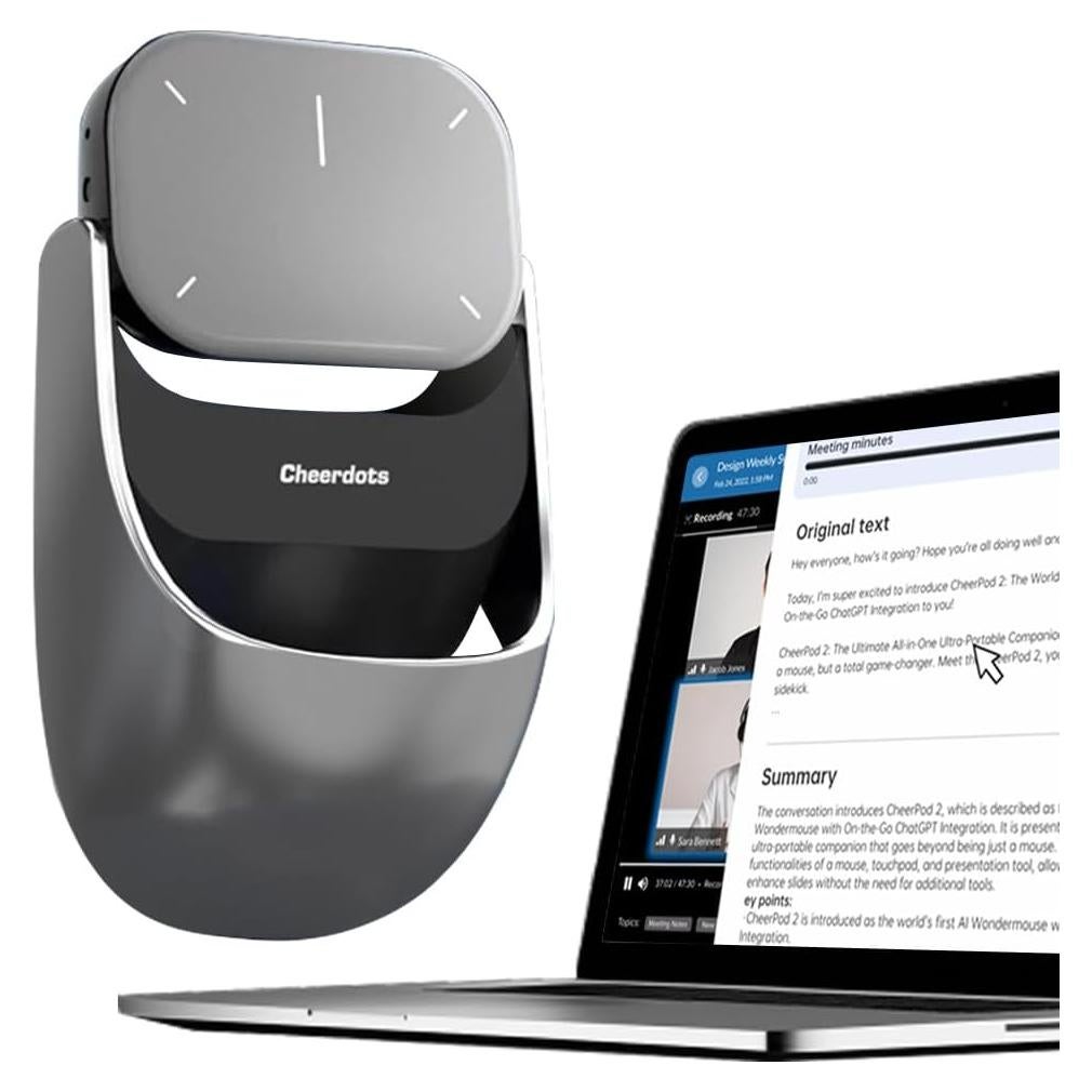 Grabadora de Voz AI Cheerdots2 Plata con Control Remoto