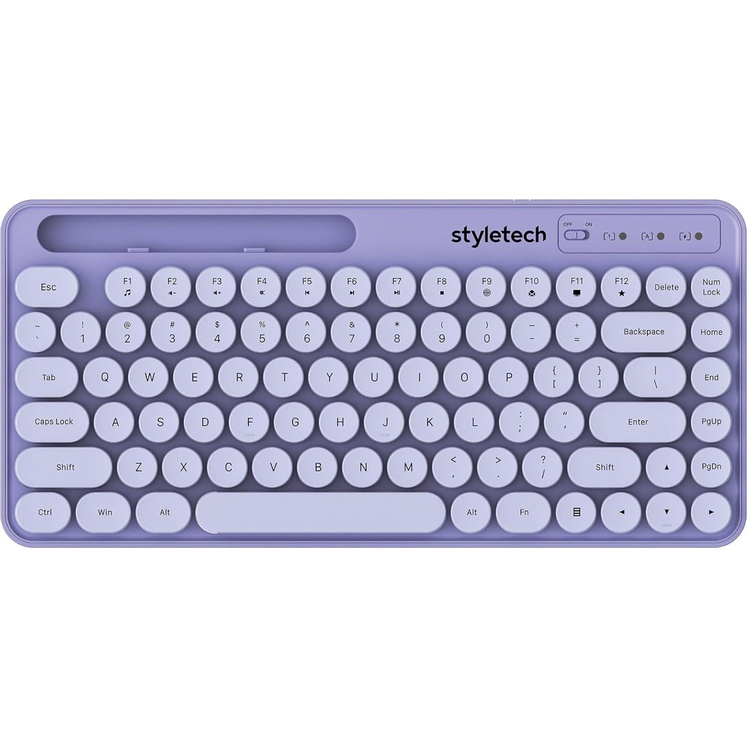 Teclado y Ratón Inalámbrico ABP MK520 Lavanda Pastel