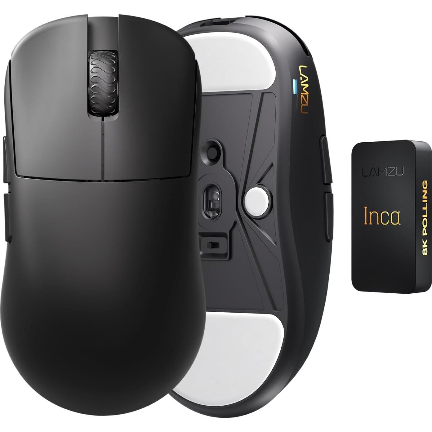 Ratón Gaming Lamzu Inca 8K, Óptico, 40g, Diseño Simétrico