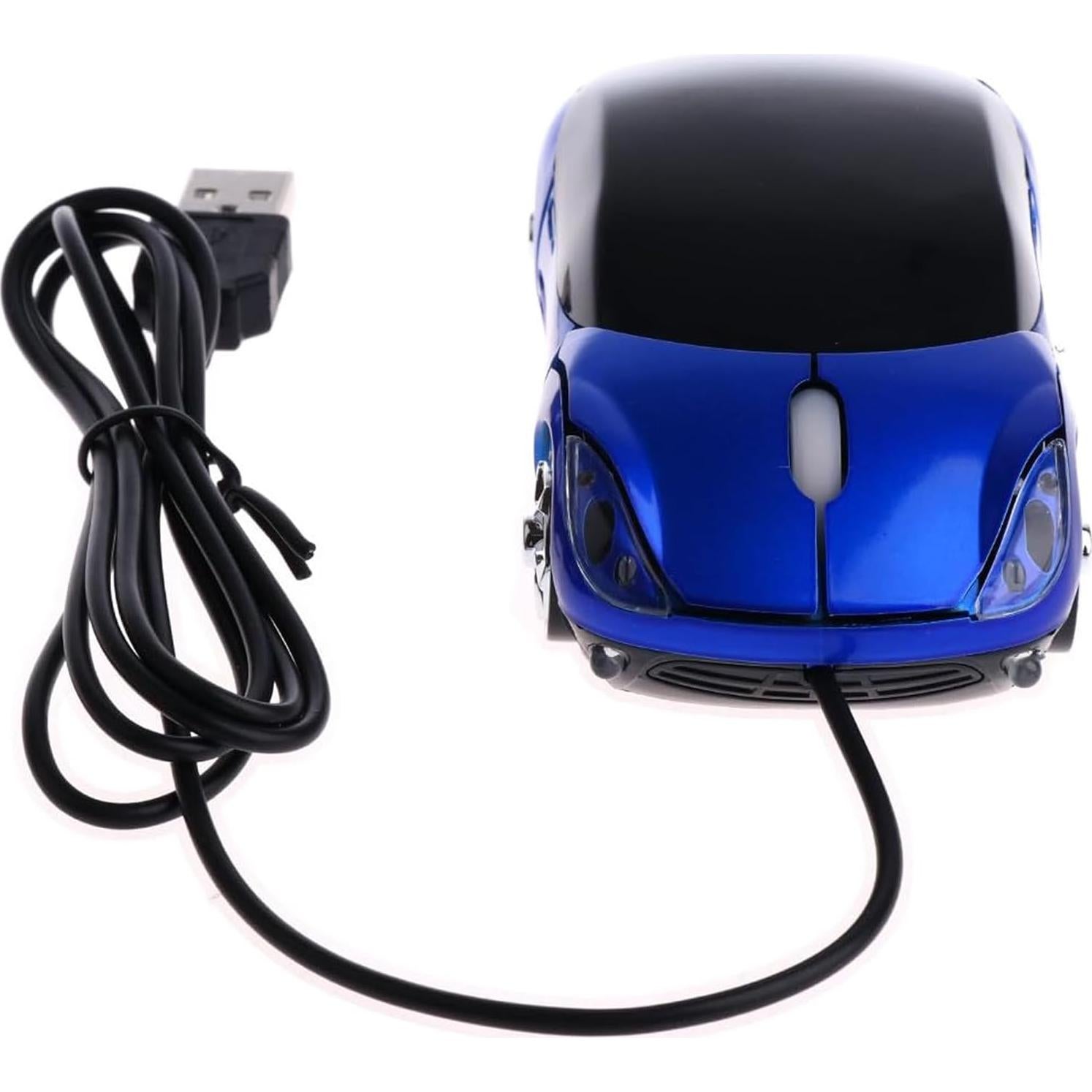 Ratón Óptico USB PCTC Ergonómico Azul 1000DPI Diseño Deportivo