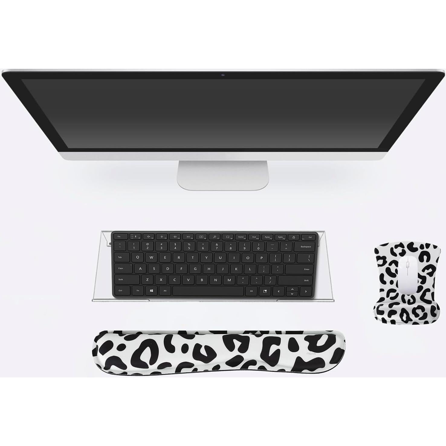 Soporte para Teclado Ergonómico MOSISO con Reposamuñecas Leopardo