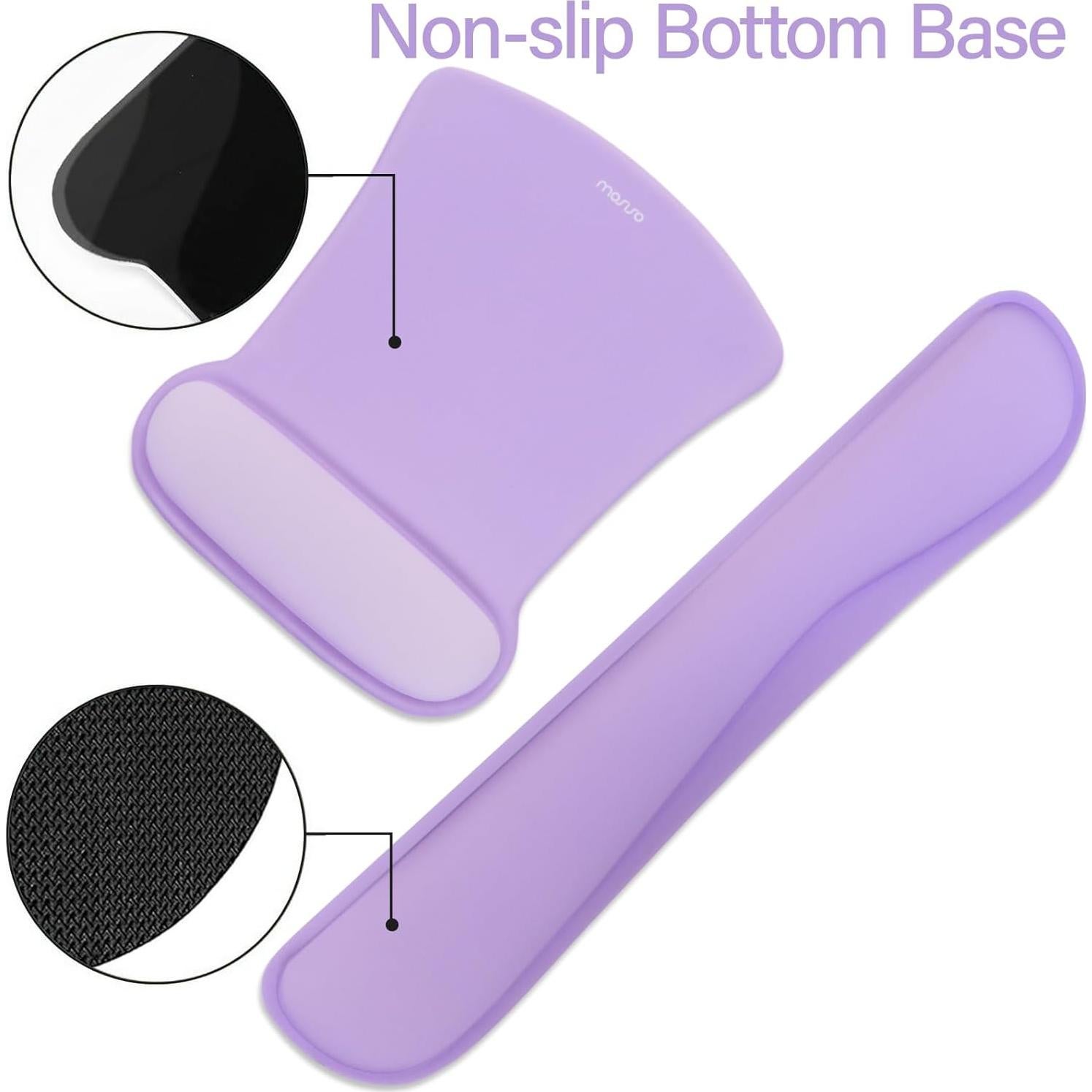 Soporte Reposamuñecas MOSISO Ergonomico Neopreno Púrpura