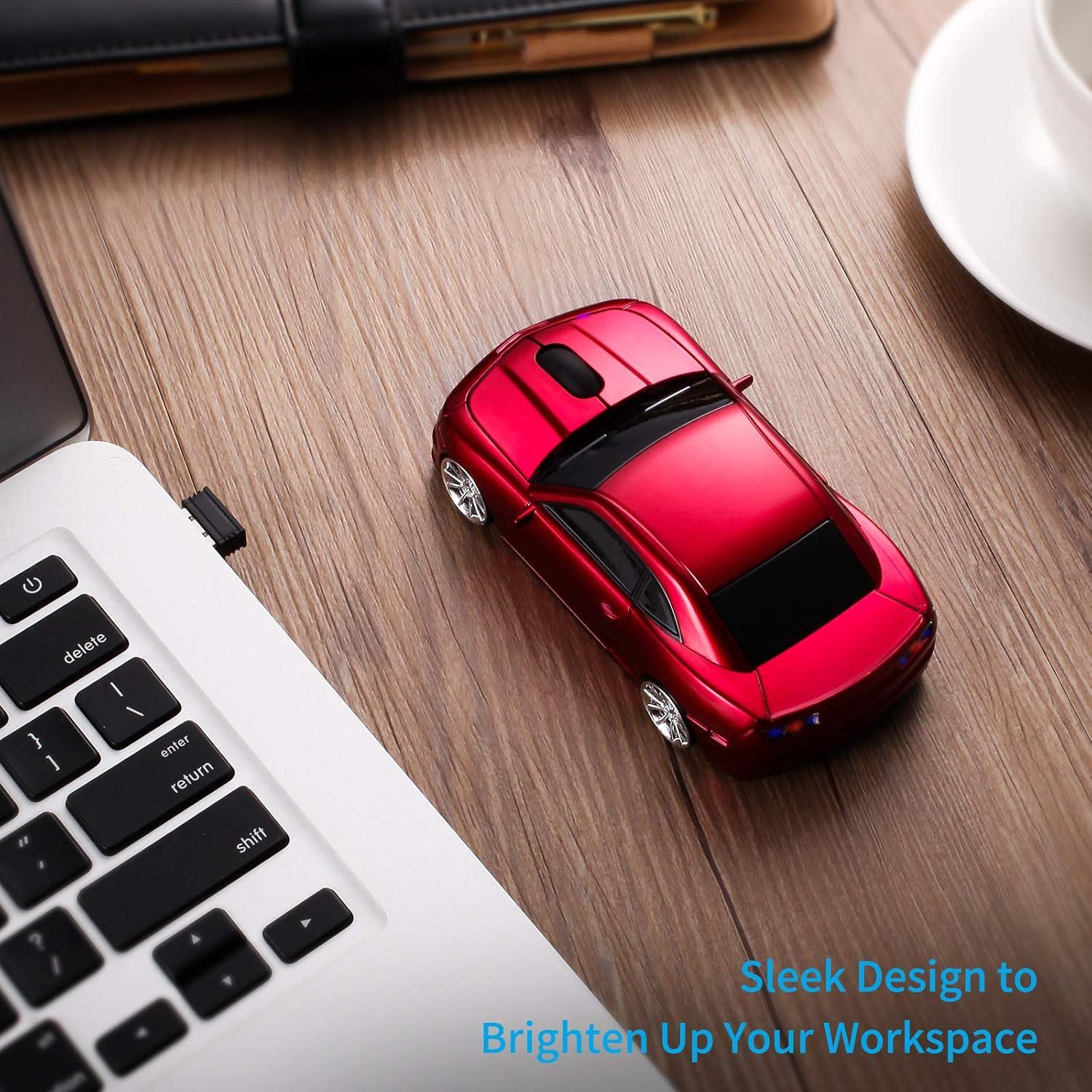 Ratón Inalámbrico BKLNOG H121 Deportivo Rojo 1600 DPI