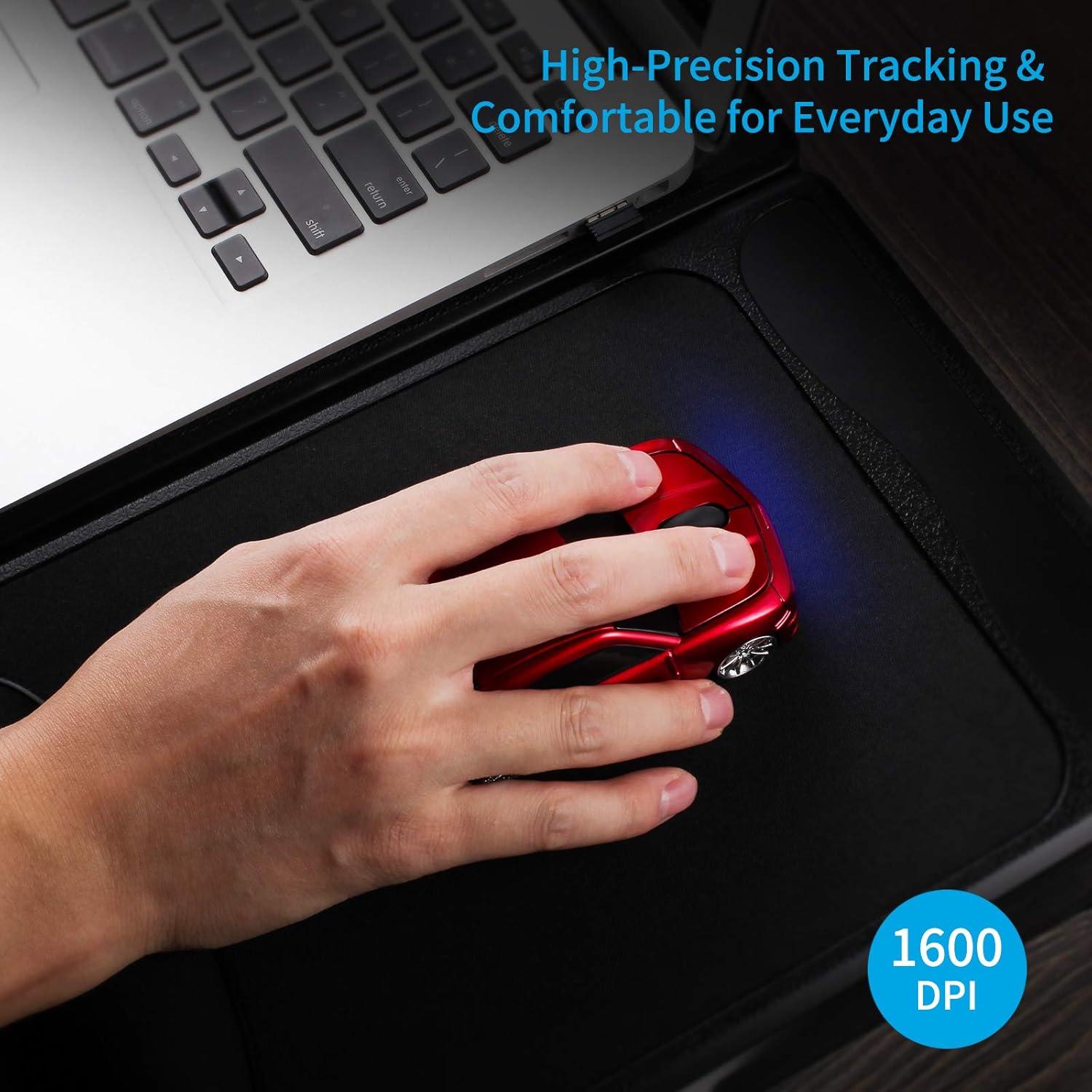 Ratón Inalámbrico BKLNOG H121 Deportivo Rojo 1600 DPI