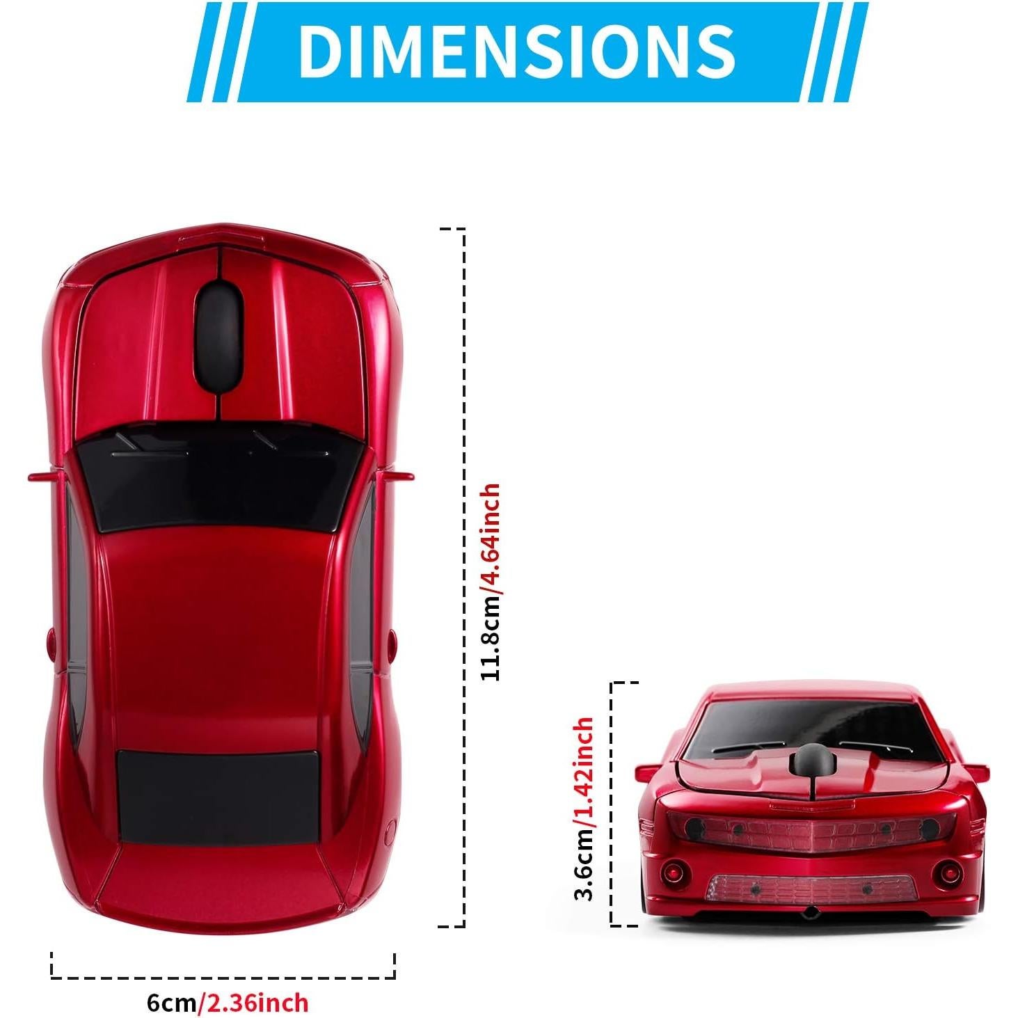 Ratón Inalámbrico BKLNOG H121 Deportivo Rojo 1600 DPI