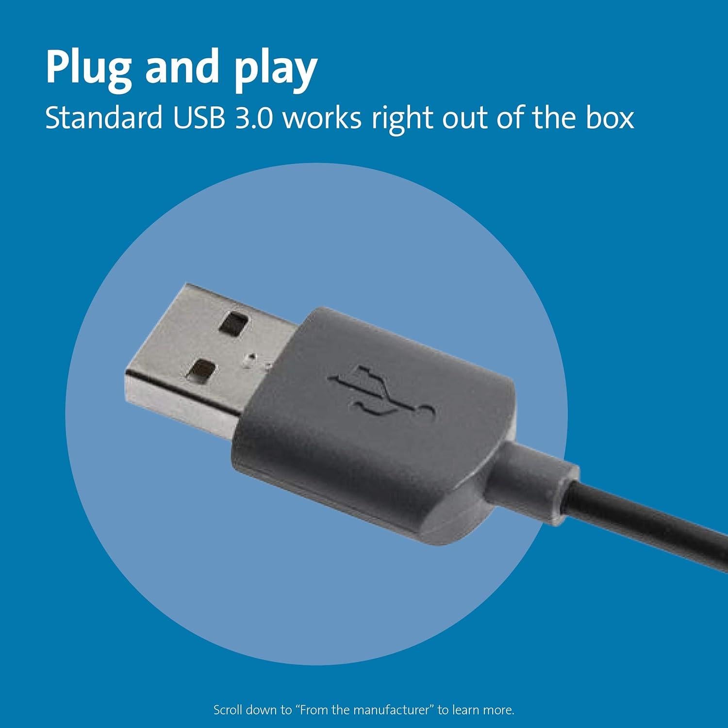 Mouse óptico Kensington K72356US USB Plug and Play Negro