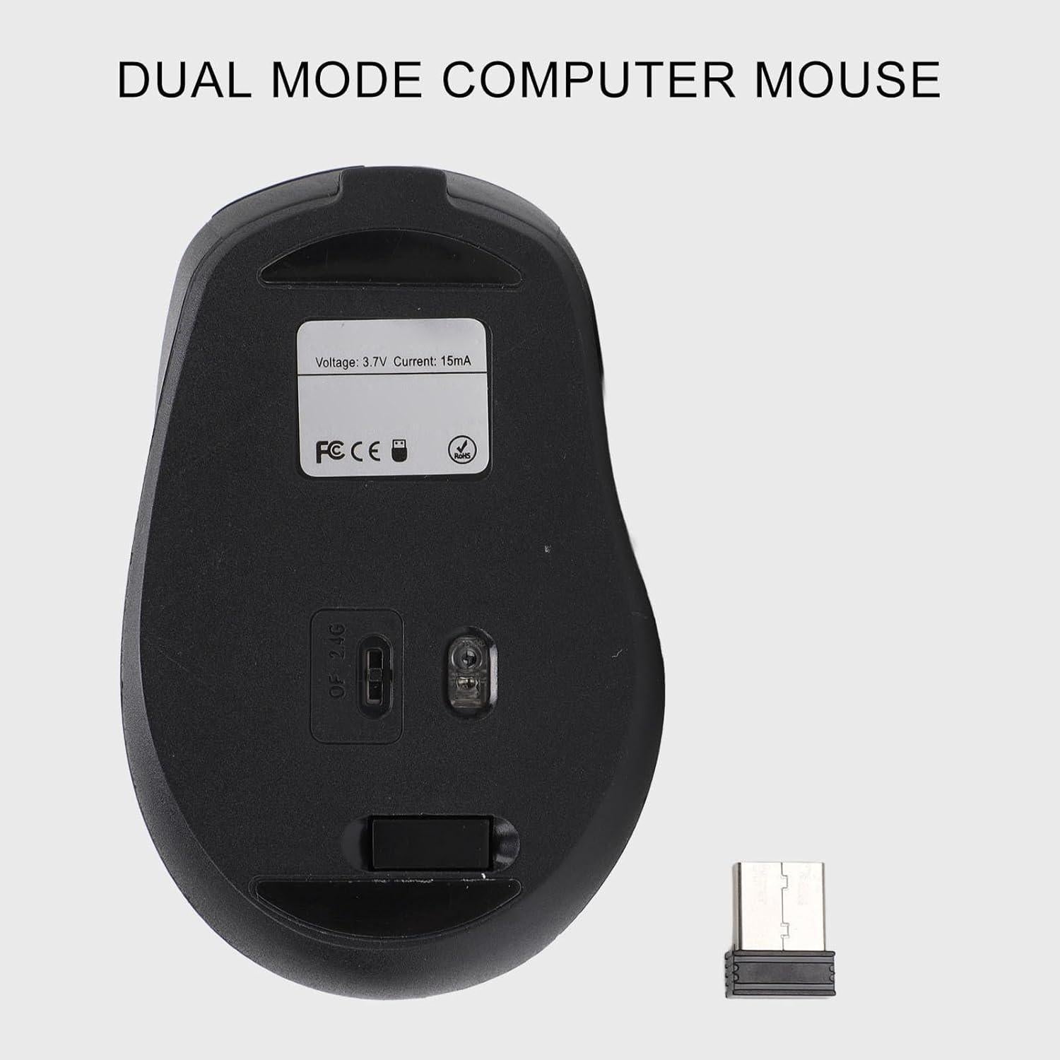 Ratón Inalámbrico Ergonómico XUMIUZIY Bluetooth 5.0 800-1600 DPI