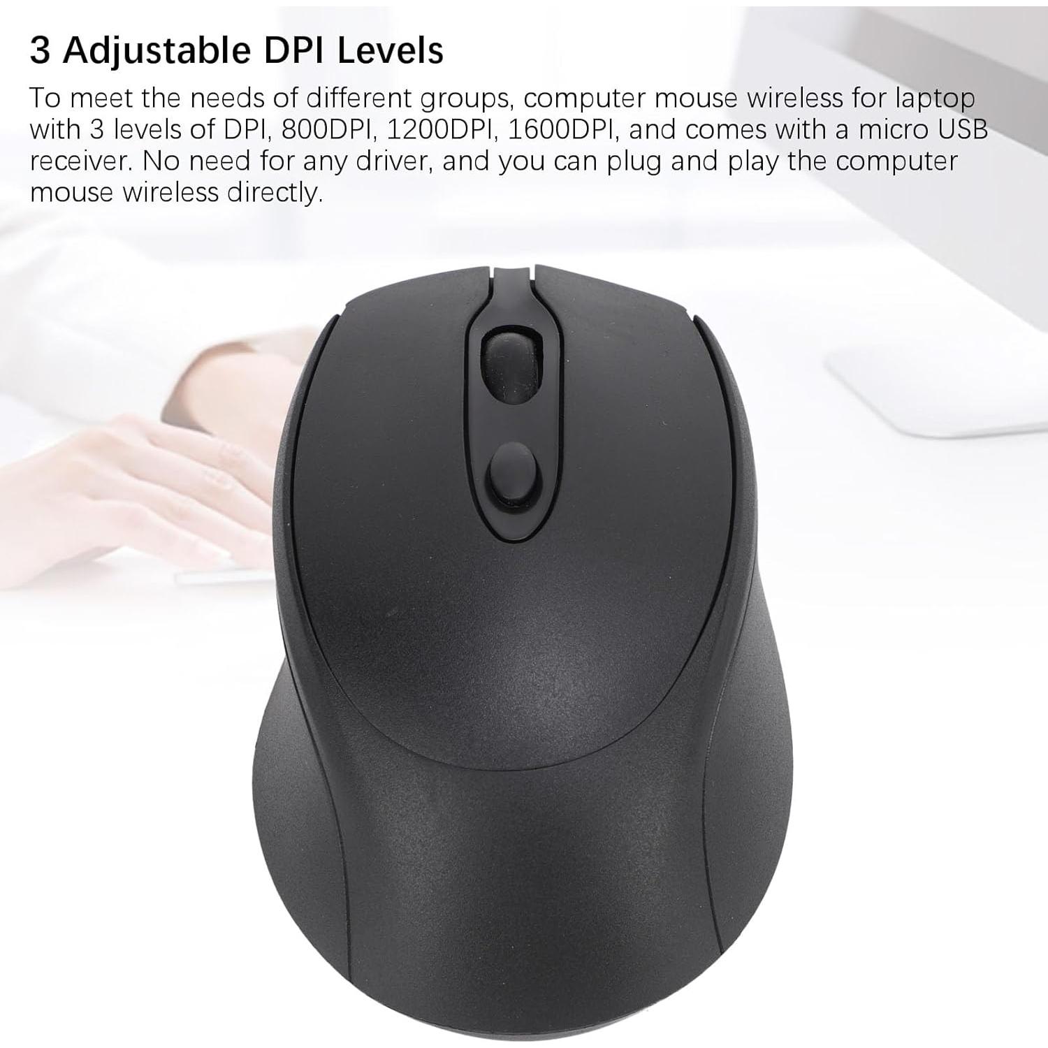 Ratón Inalámbrico Ergonómico XUMIUZIY Bluetooth 5.0 800-1600 DPI