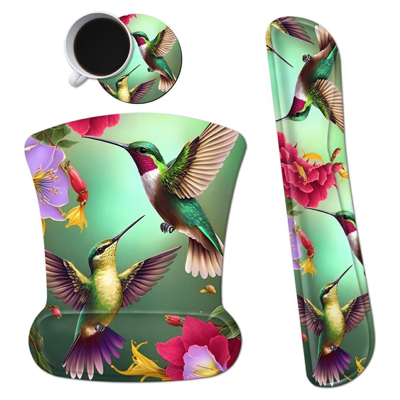 Alfombrilla de Ratón Ergonómica Dikoer con Soporte de Gel 25x20cm