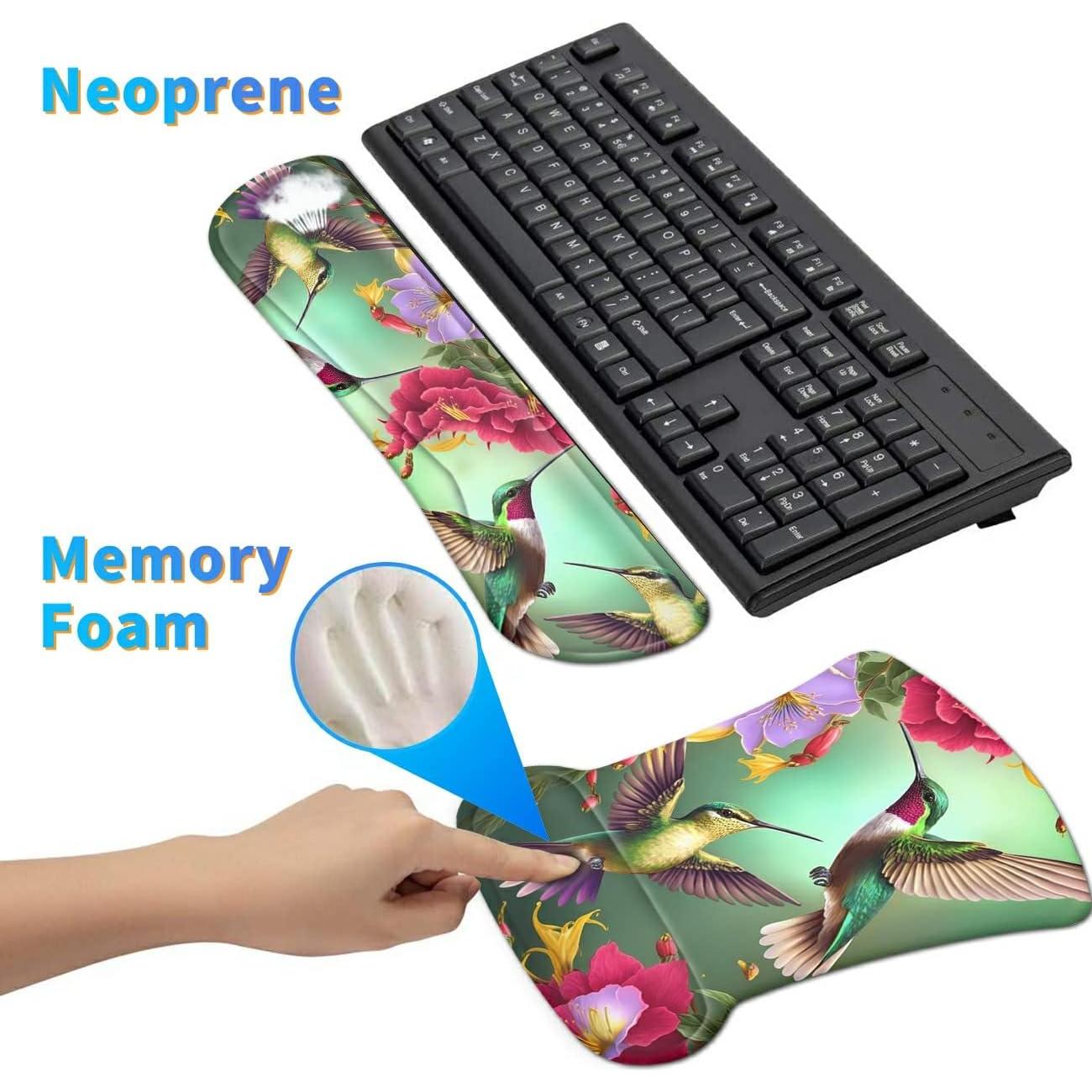 Alfombrilla de Ratón Ergonómica Dikoer con Soporte de Gel 25x20cm