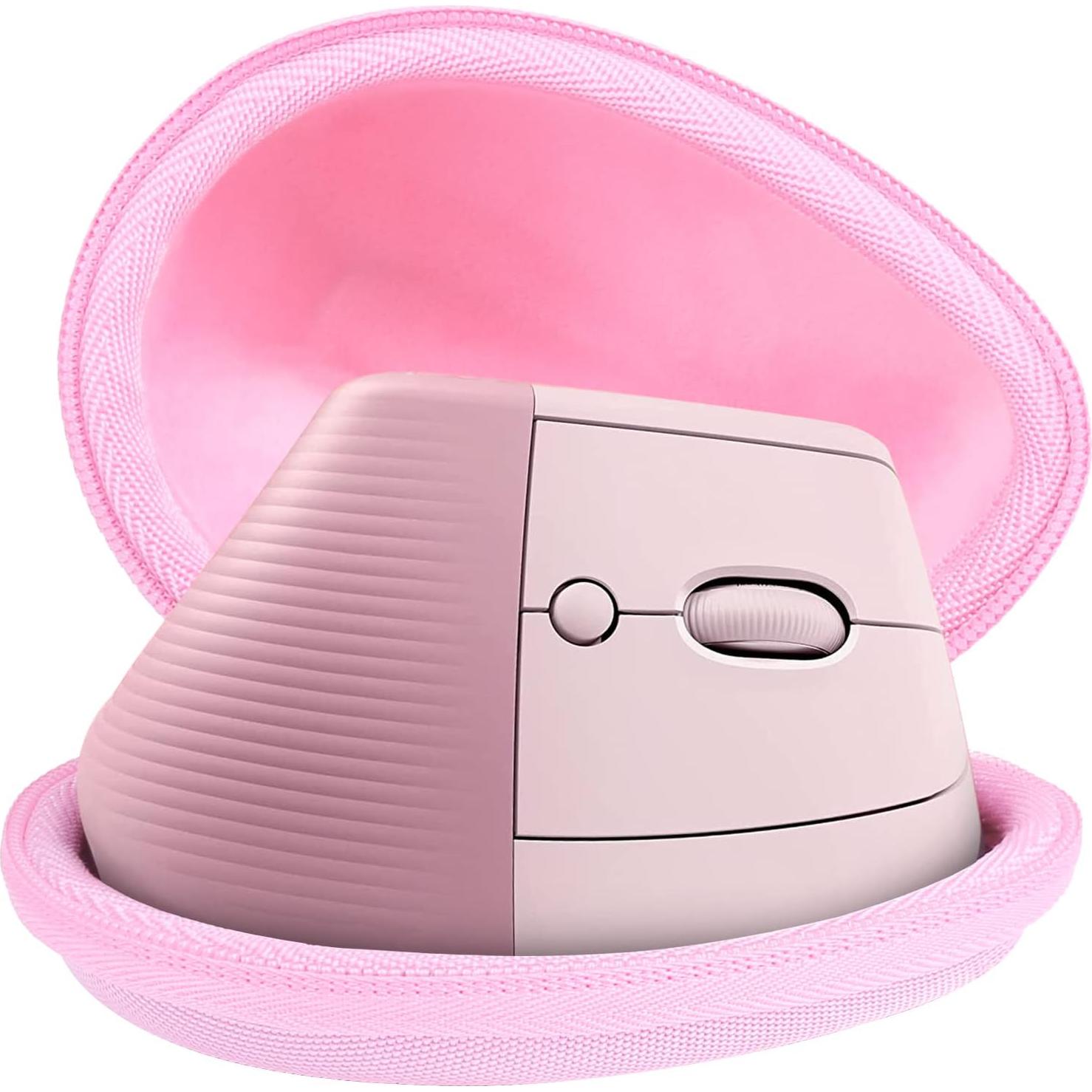 Funda Dura co2CREA para Ratón Vertical Logitech Lift Rosa