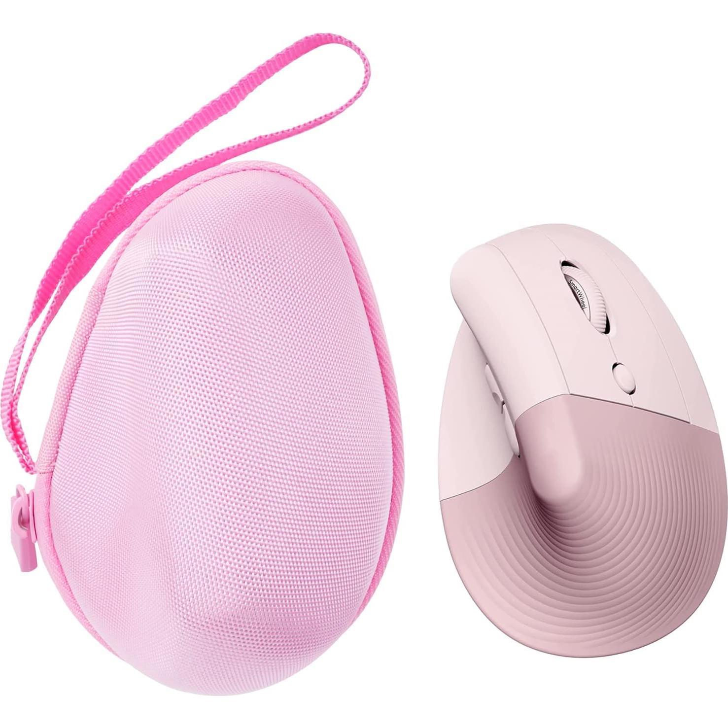 Funda Dura co2CREA para Ratón Vertical Logitech Lift Rosa