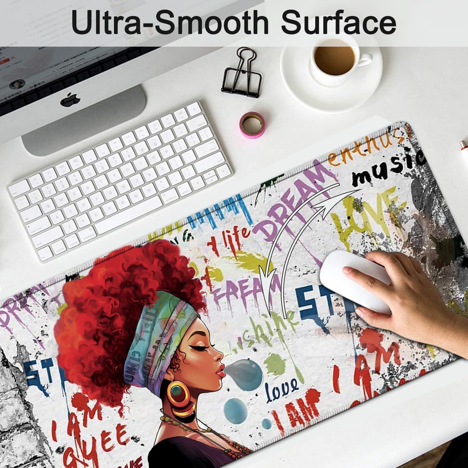 Alfombrilla de Ratón Grande Yuxcfhjfe XXL Ergonómica 80x30cm