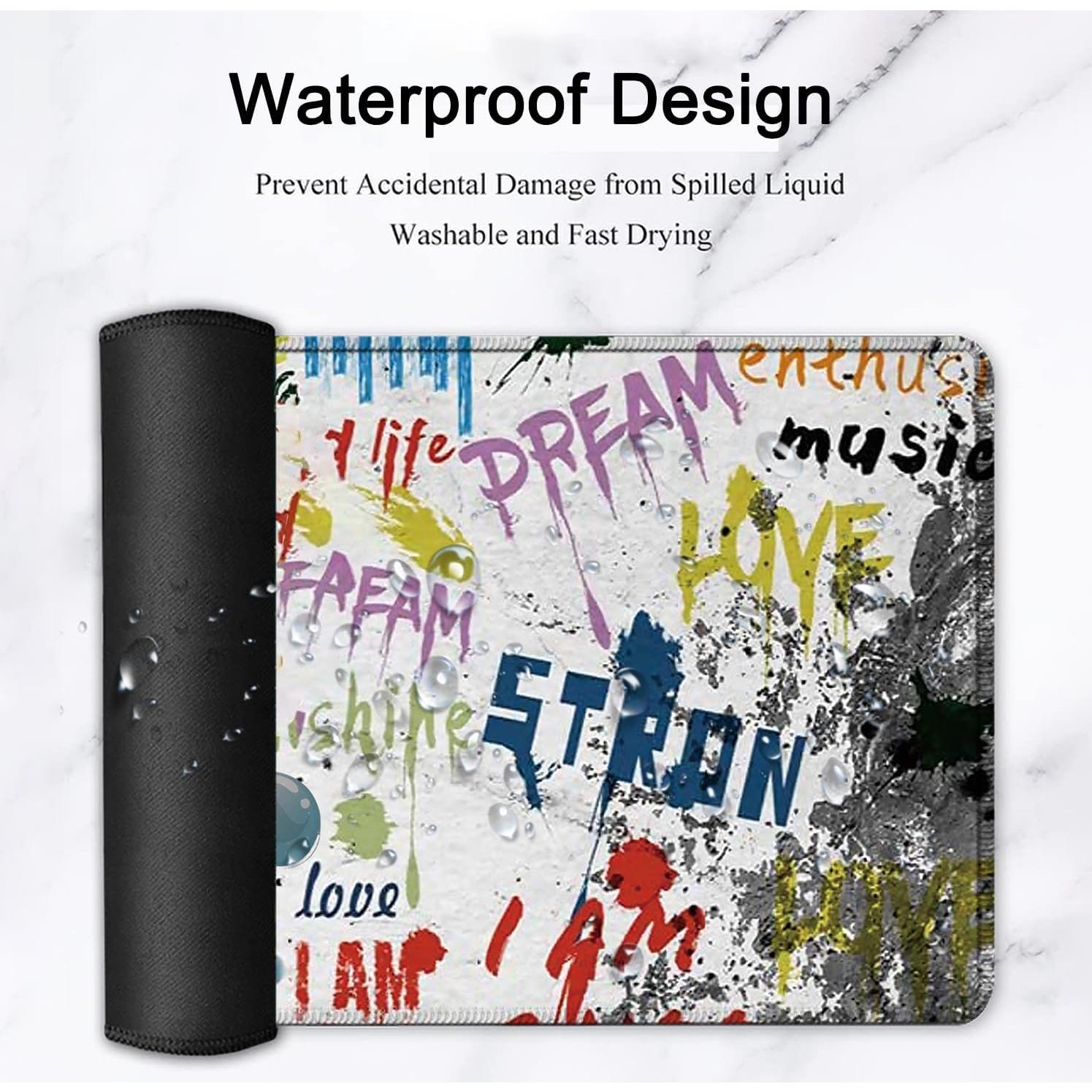 Alfombrilla de Ratón Grande Yuxcfhjfe XXL Ergonómica 80x30cm