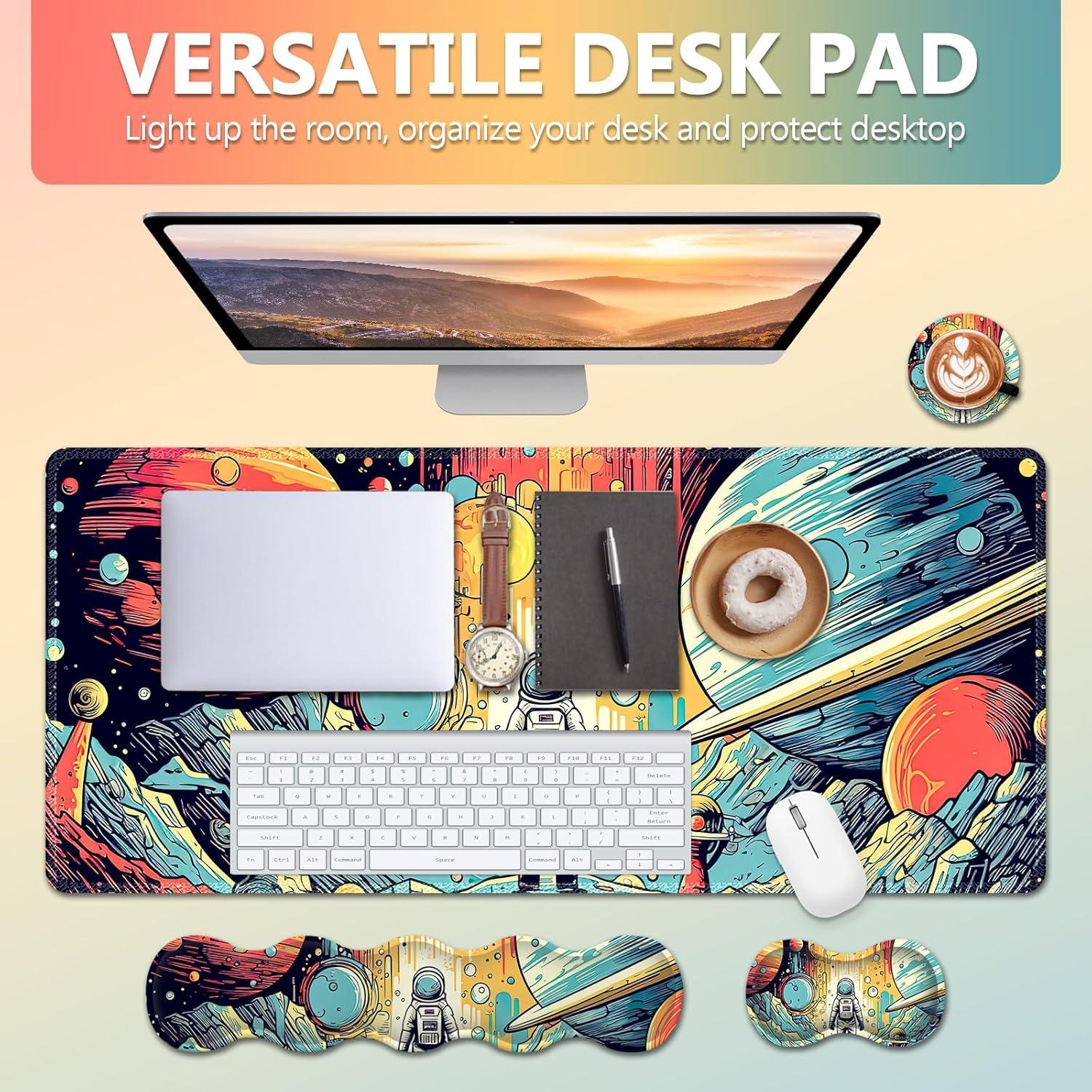 Juego de Alfombrilla de Escritorio AIMSA XXL 4 en 1 Astronauta