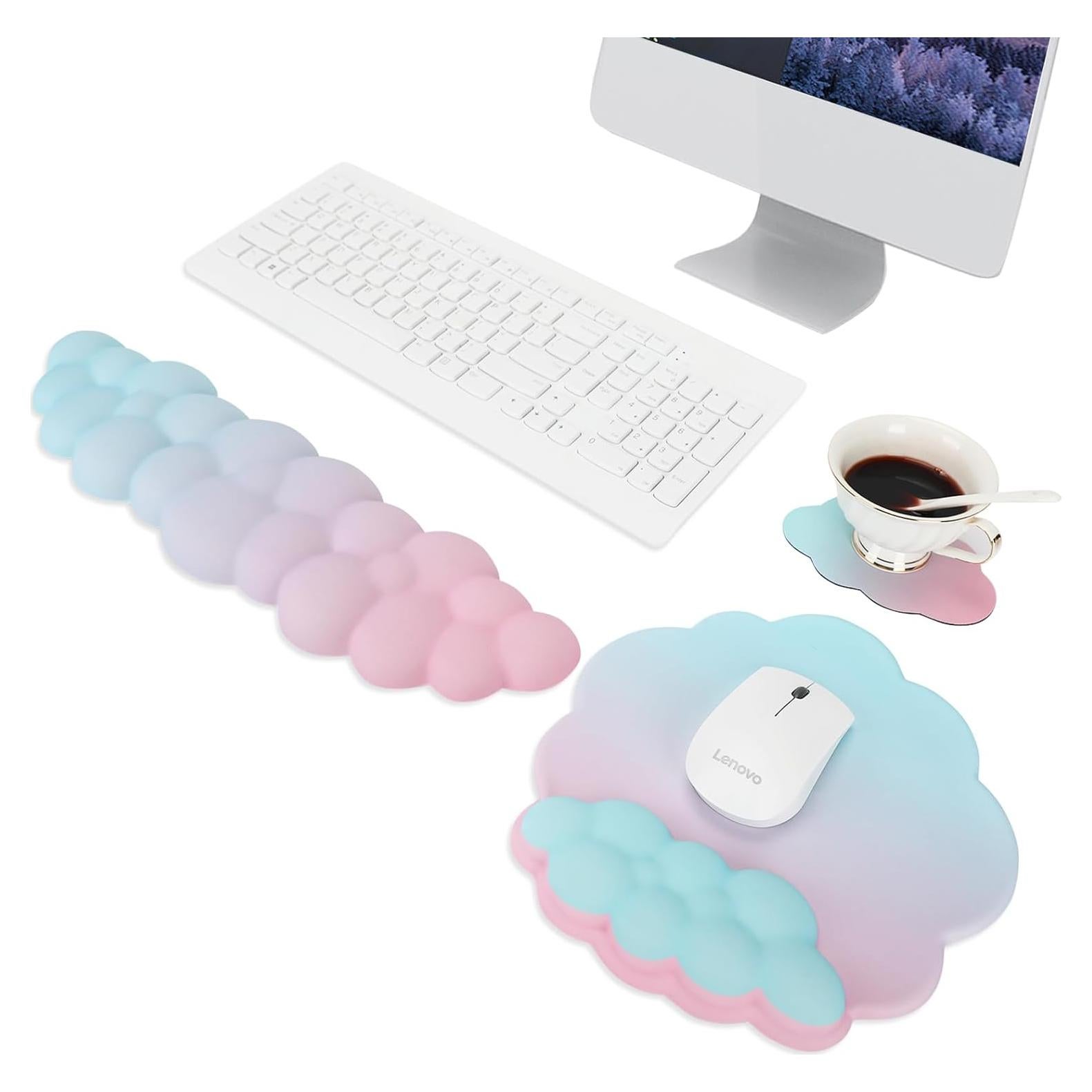 Reposamuñecas ergonómico Tesrin en forma de nube 3 en 1