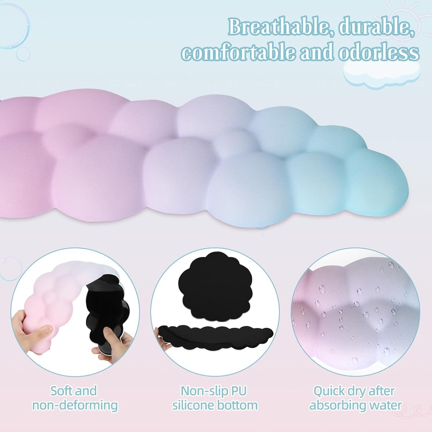 Reposamuñecas ergonómico Tesrin en forma de nube 3 en 1