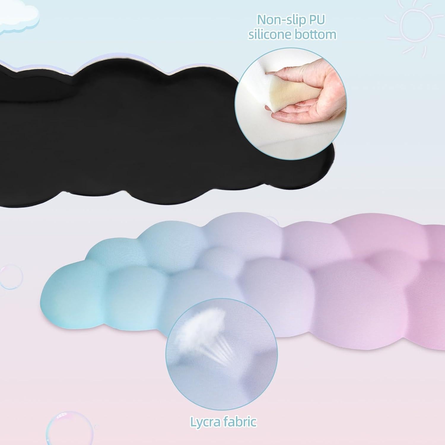 Reposamuñecas ergonómico Tesrin en forma de nube 3 en 1