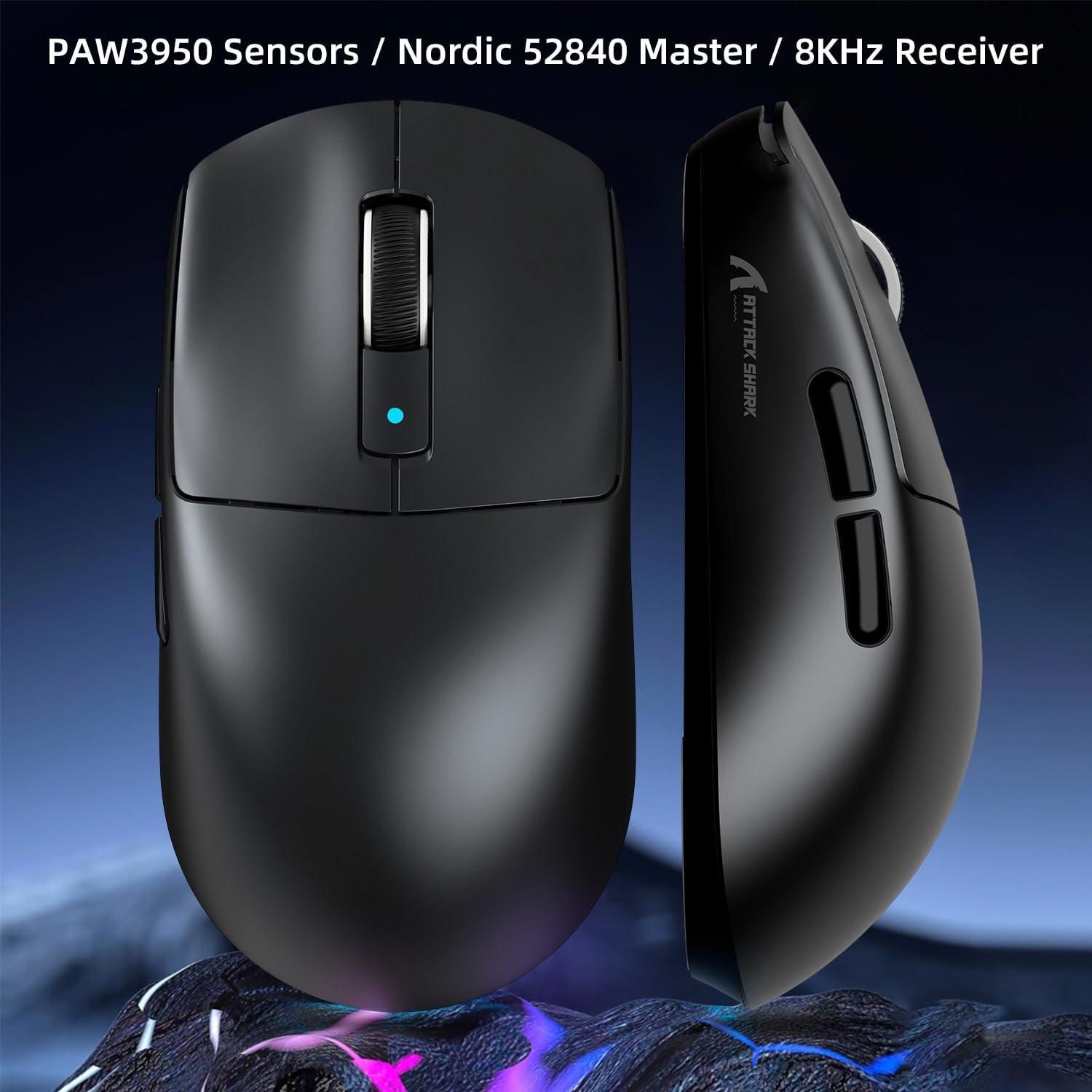 RATÓN GAMING INALÁMBRICO ATTACK SHARK R6, 38g, 42000 DPI