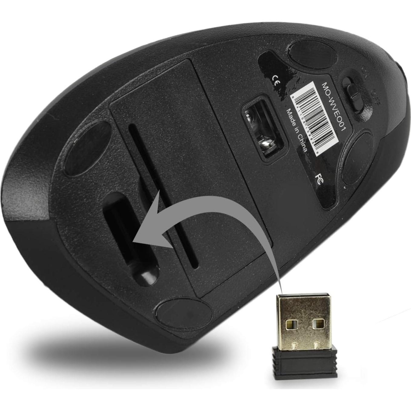 Ratón Ergonómico Inalámbrico iMicro MO-WVEO01 86g