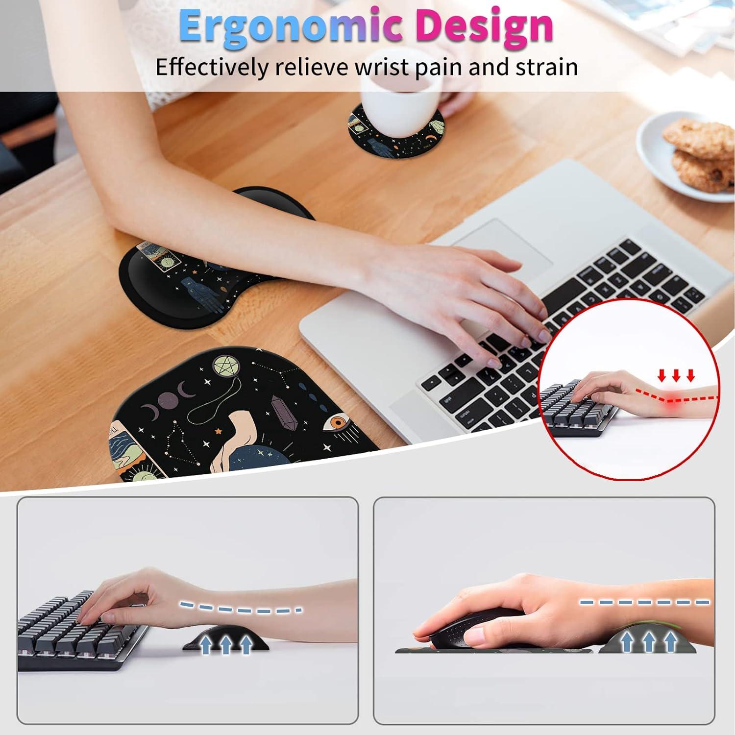 Juego de Alfombrilla de Ratón Pequeña 3 en 1 Ergonómico Ouija