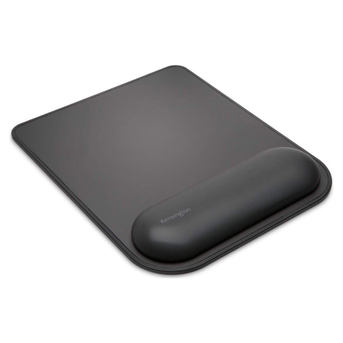 Kensington Mousepad with ErgoSoft Wrist Rest Support for Home Office, Black - Mouse mat, Gel-Cushioned Non-Slip Padding, Aids Wrist Alignment, Certified for Safety and Compliance
