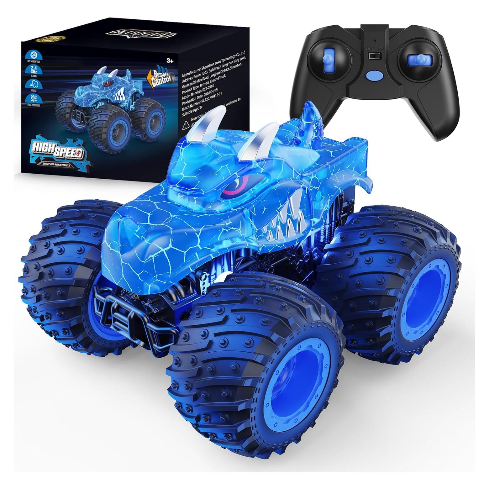 Coche RC Monstruo AUUGUU Azul 300g Todo Terreno 2.4GHz